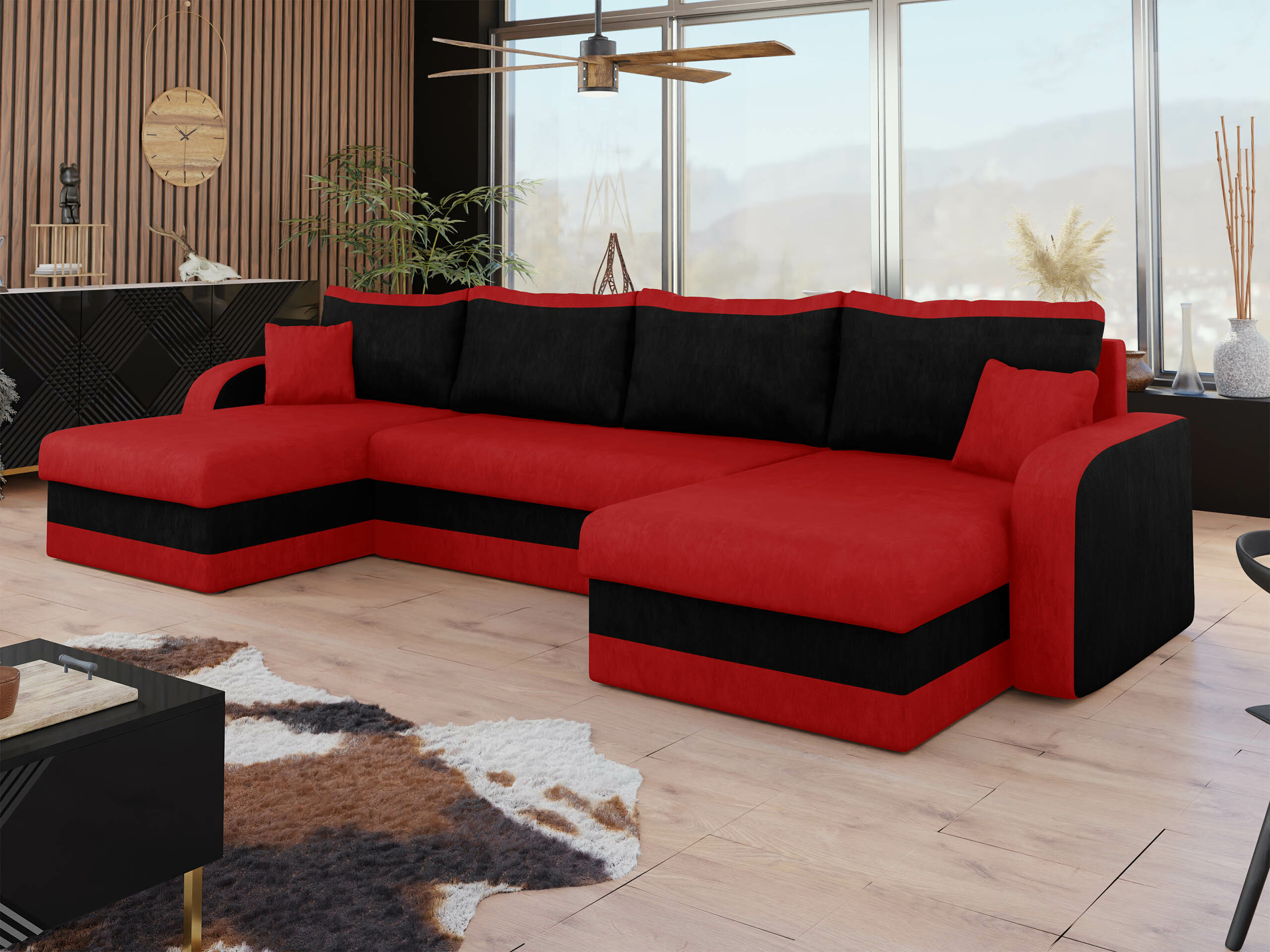 Ugaona sofa Comfivo 233 (Mikrofaza 22 + Mikrofaza 15)