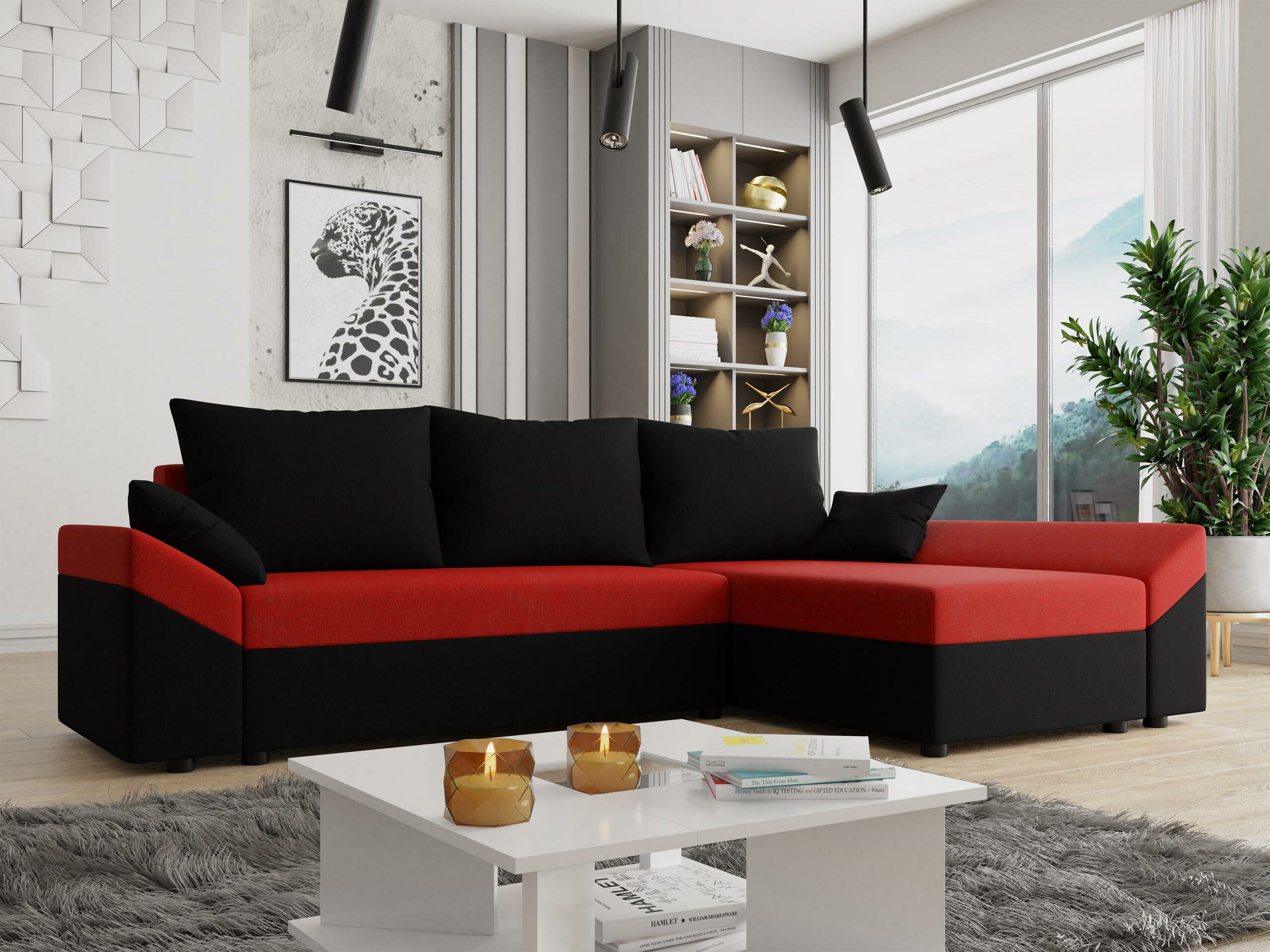 Ugaona sofa Memphis 104 (Alova 04 + Alova 46)