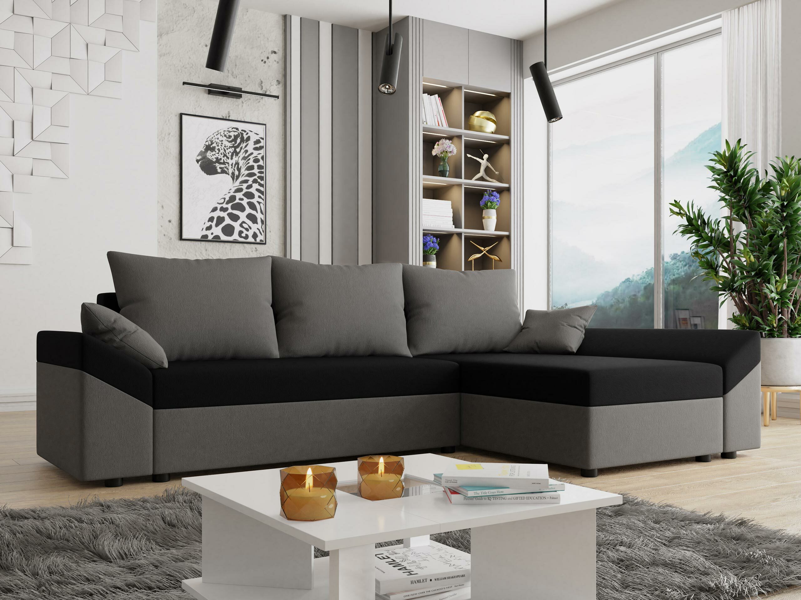 Ugaona sofa Memphis 104 (Alova 36 + Alova 04)