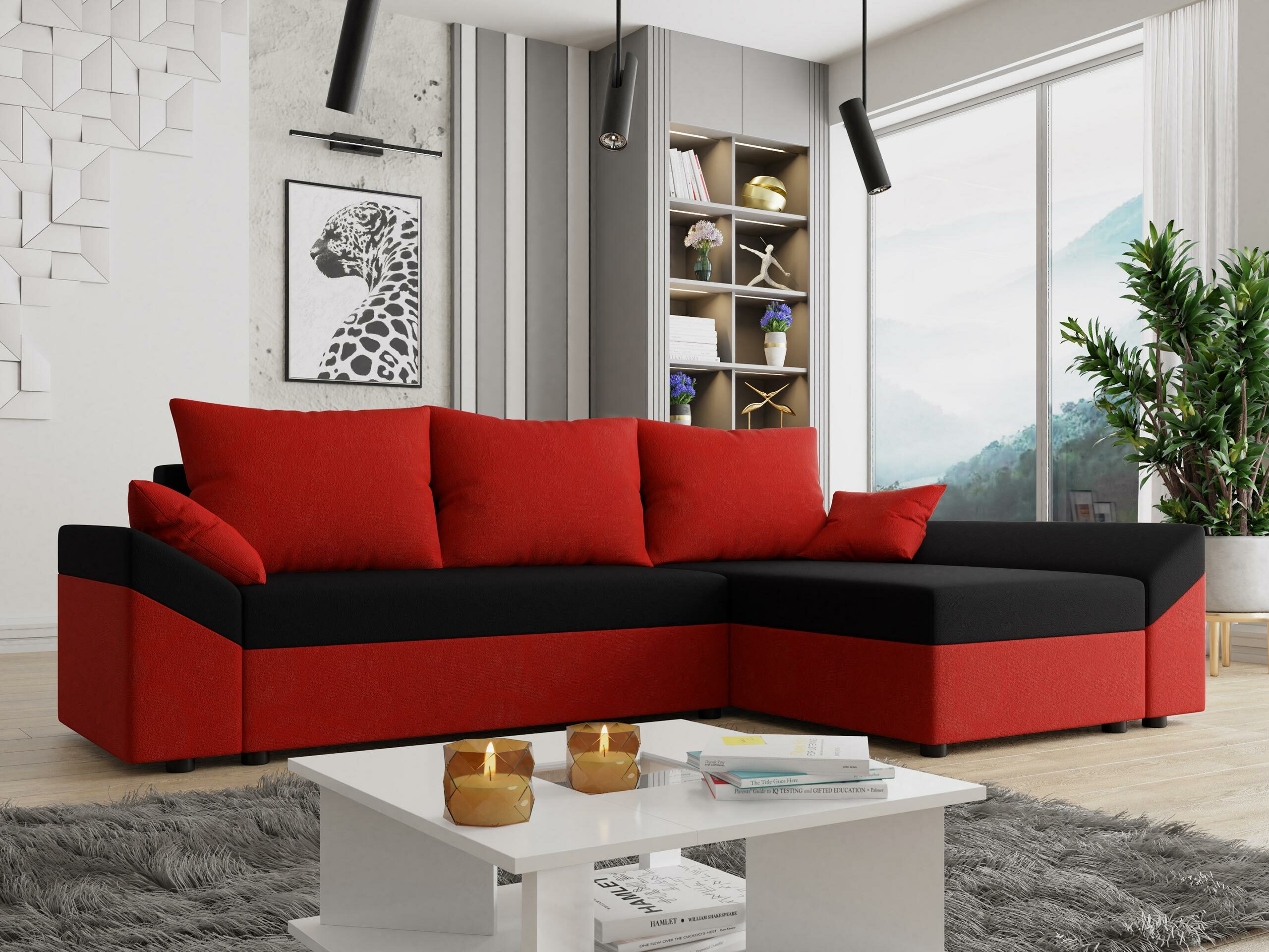 Ugaona sofa Memphis 104 (Alova 46 + Alova 04)