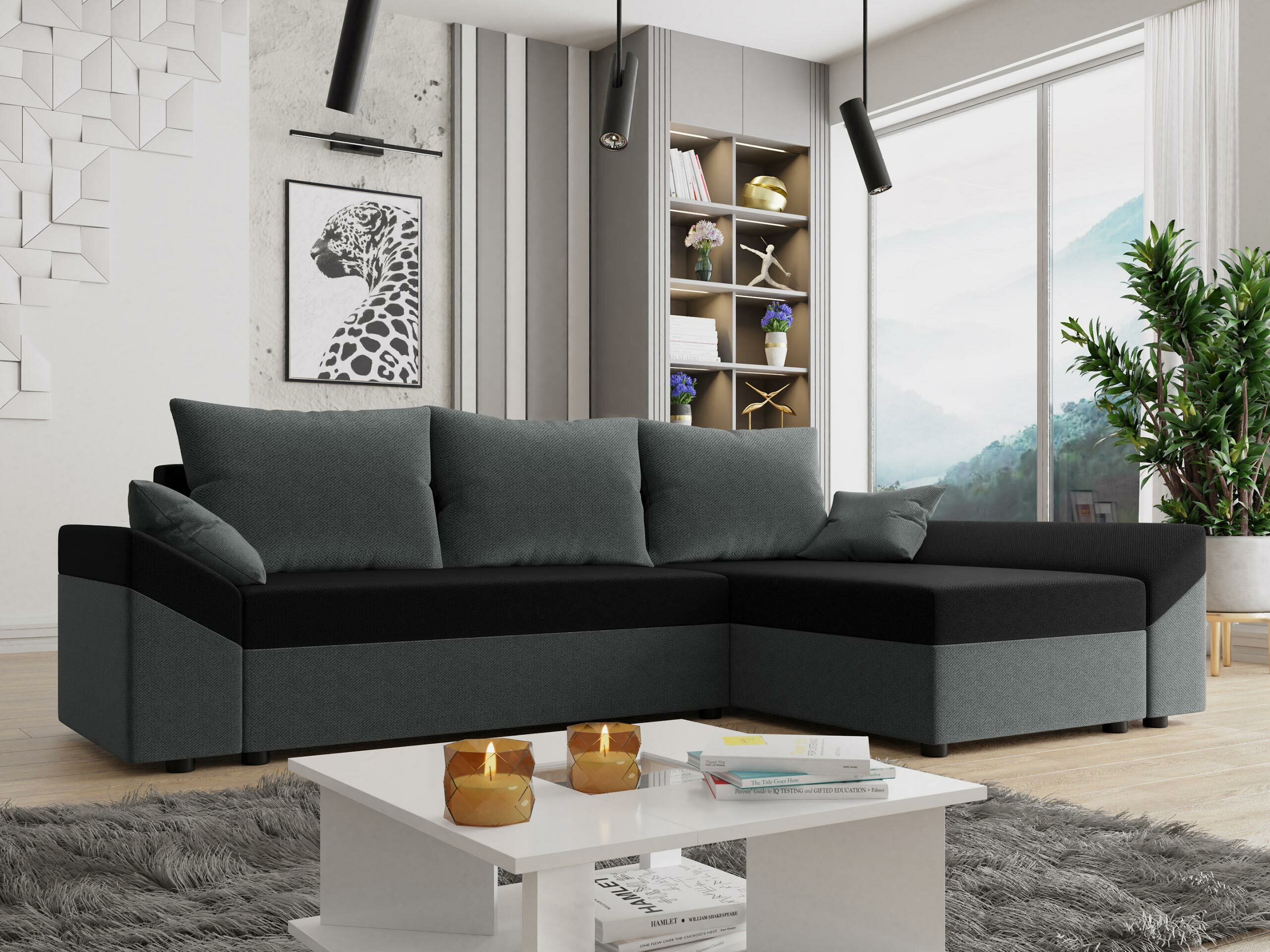 Ugaona sofa Memphis 130 (Paros 06 + Kronos 07)