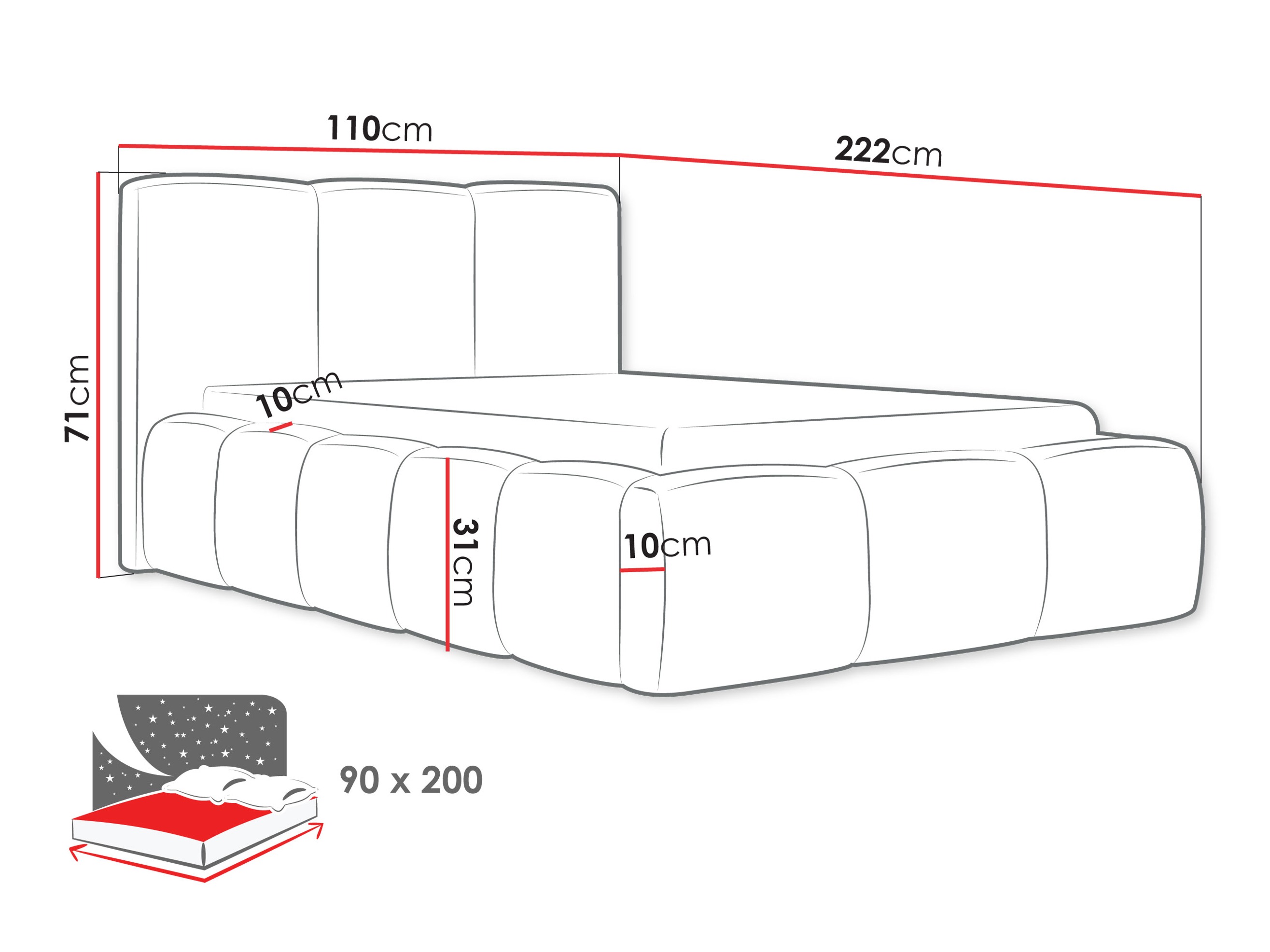Krevet TrendyNest 118 (Abriamo 14)