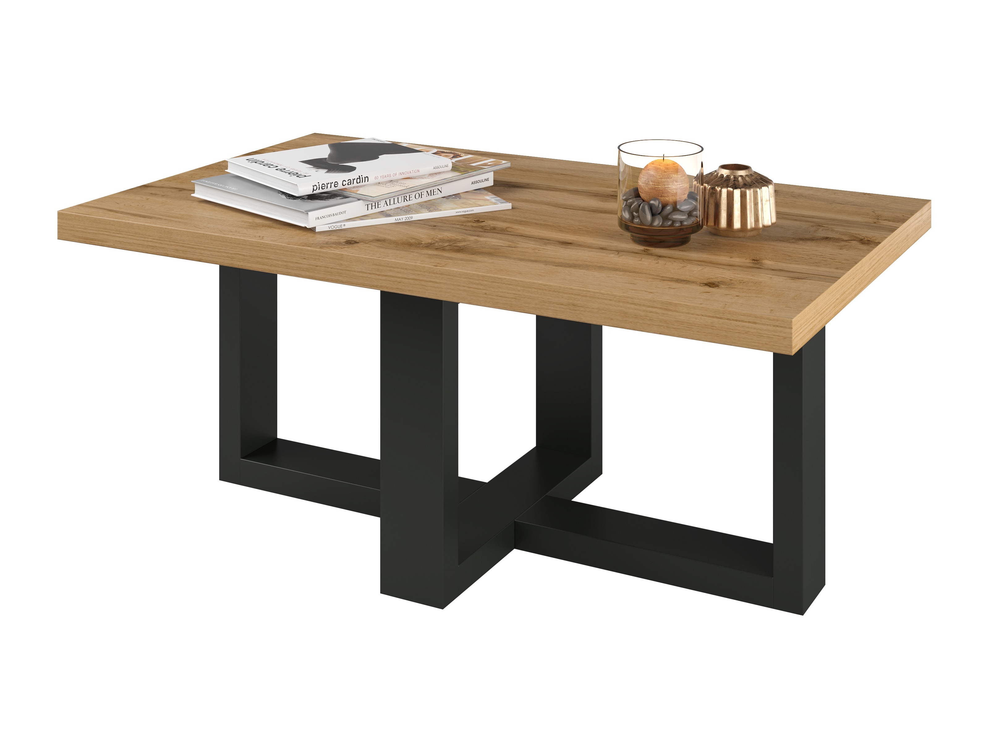 Stočić za kafu Austin 317 (Crno + Hrast Votan)