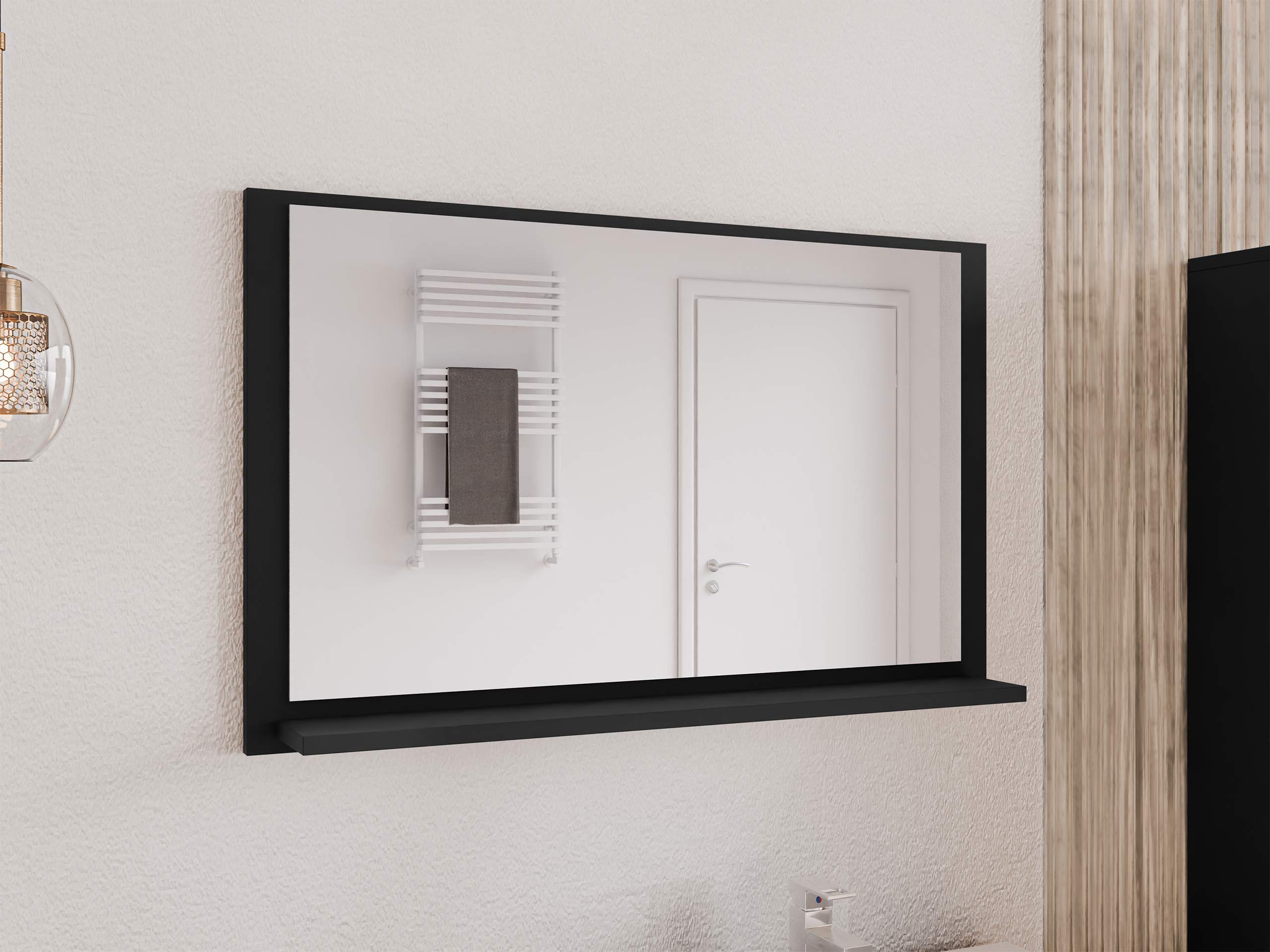 Ogledalo za kupatilo Providence 195 (Crno)