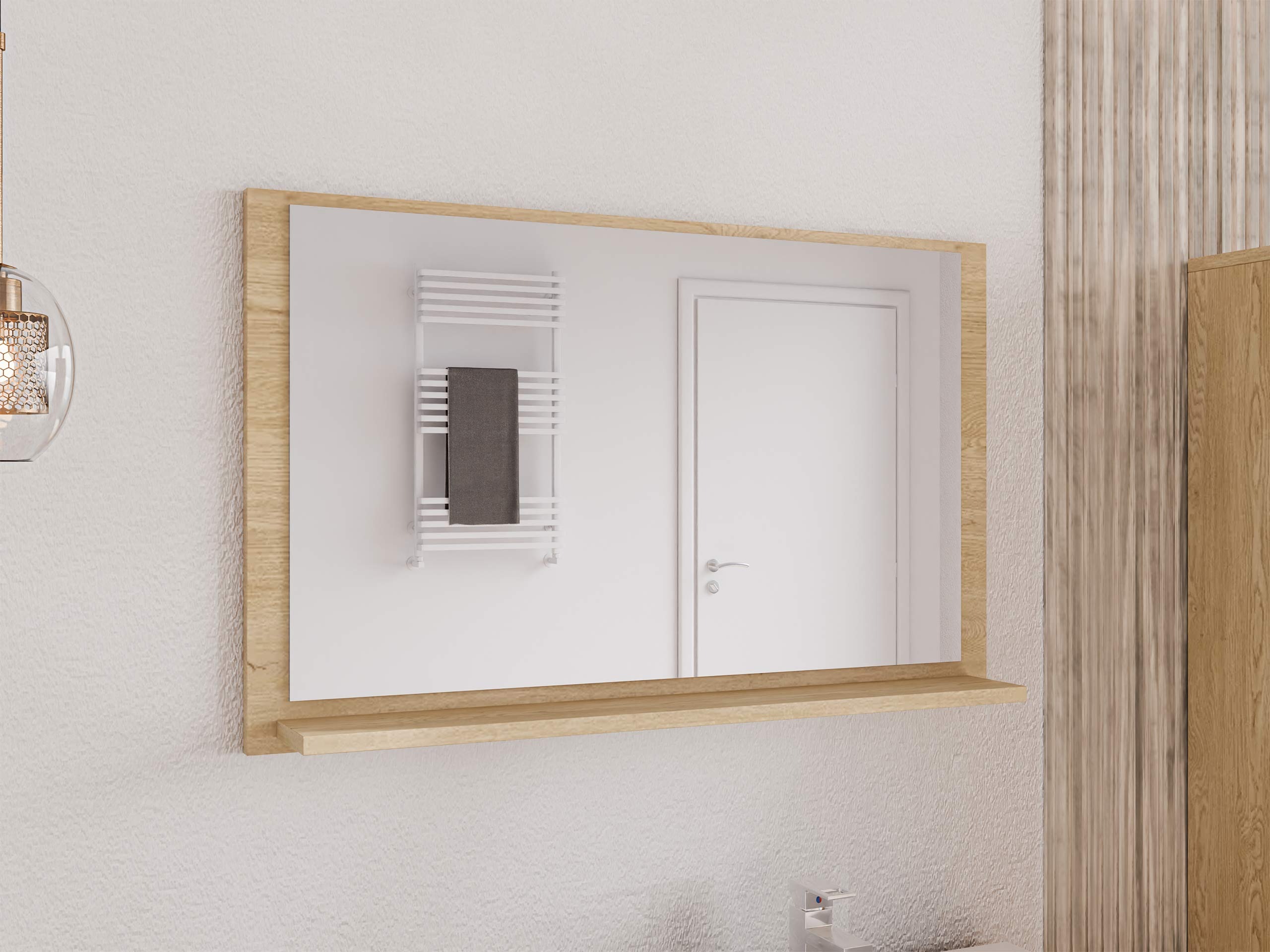 Ogledalo za kupatilo Providence 195 (Hrast)