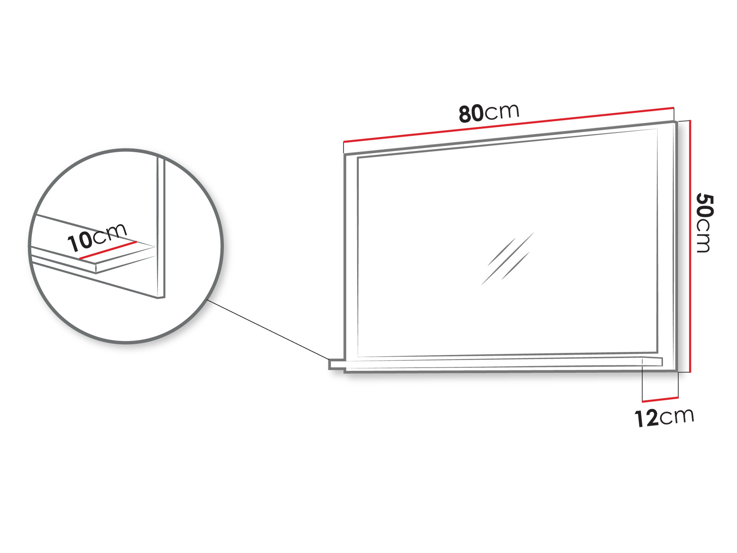 Ogledalo za kupatilo Providence 195 (Kašmir)