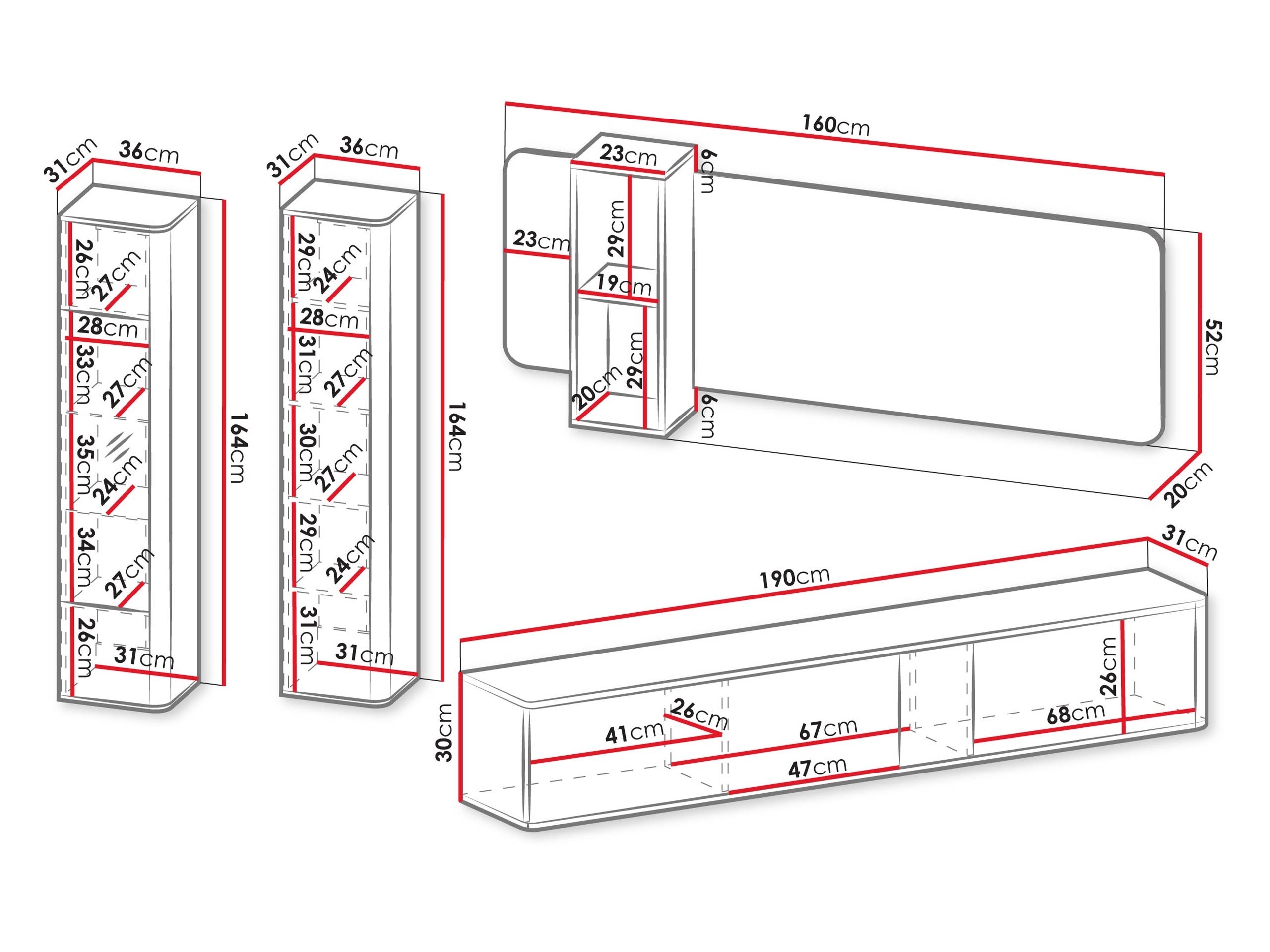 Set za dnevnu sobu Dormele 105