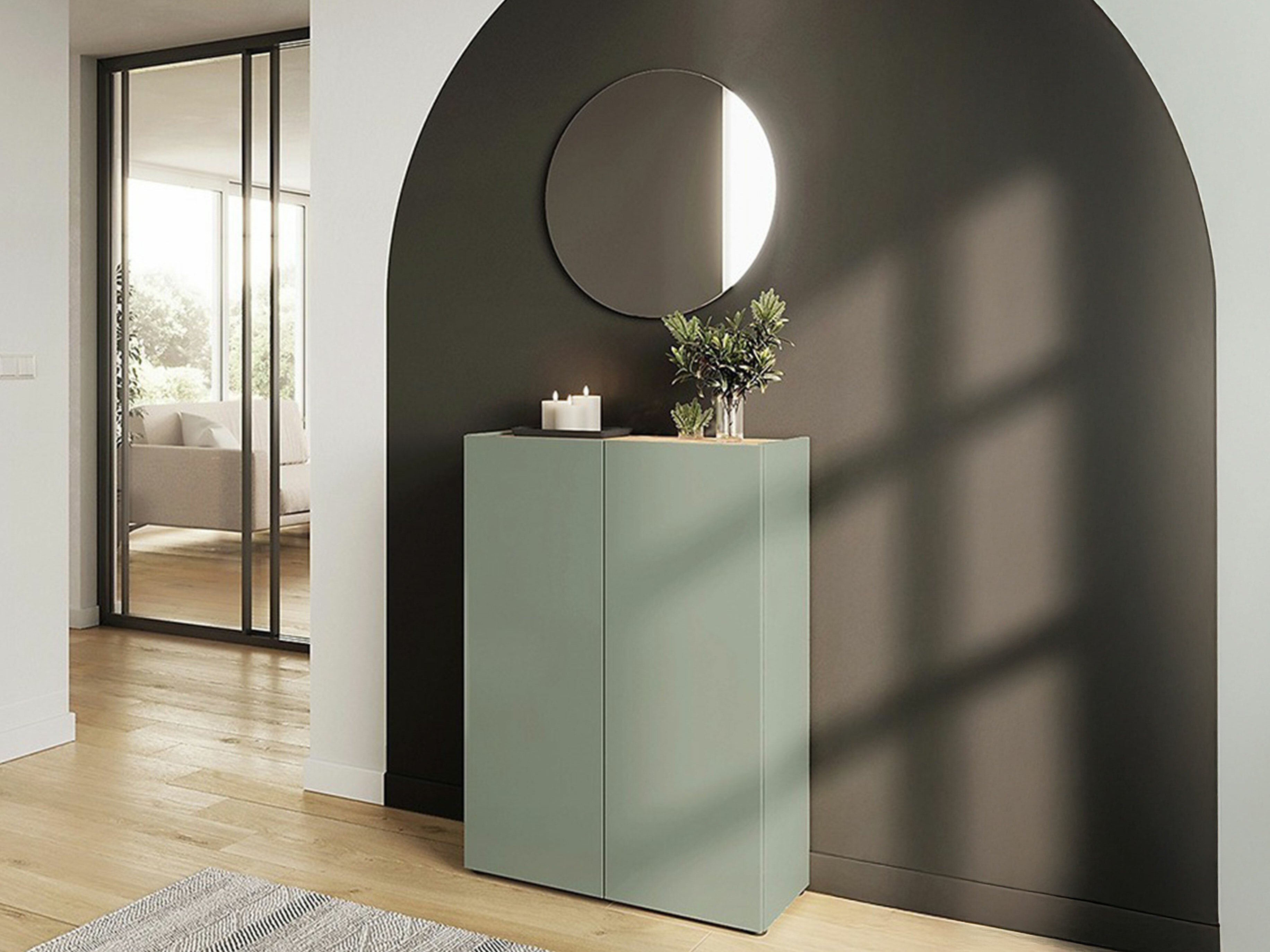 Set za hodnik Lircamu 105 (Прашњаво зелена)