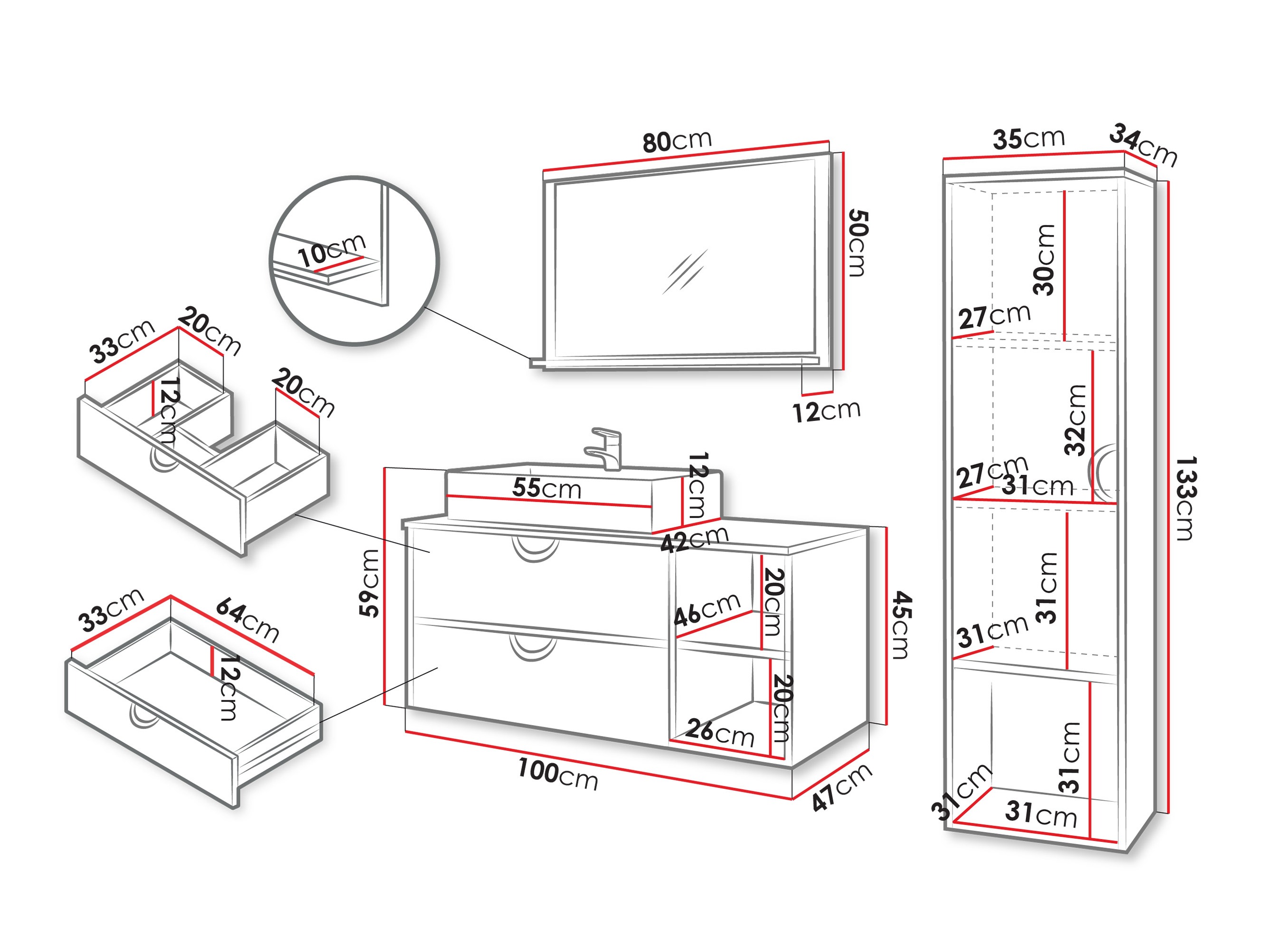 Set za kupatilo Providence 196 (Kašmir)