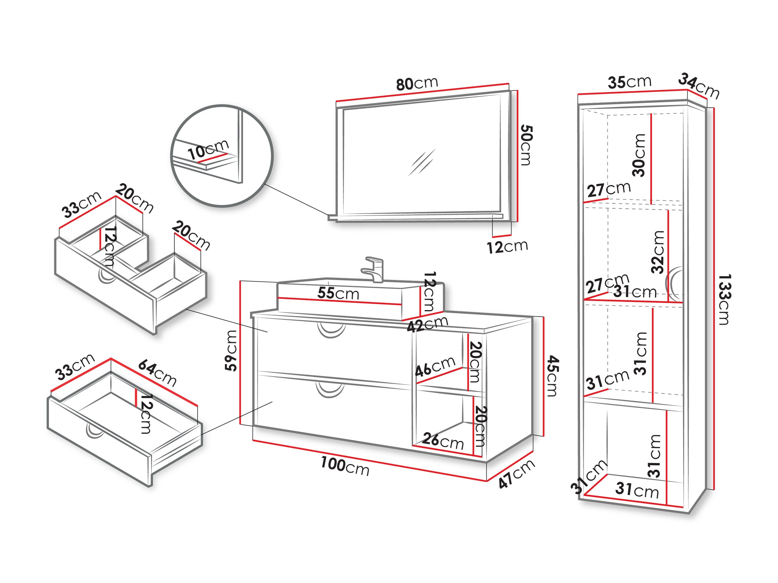 Set za kupatilo Providence 196 (Kašmir)