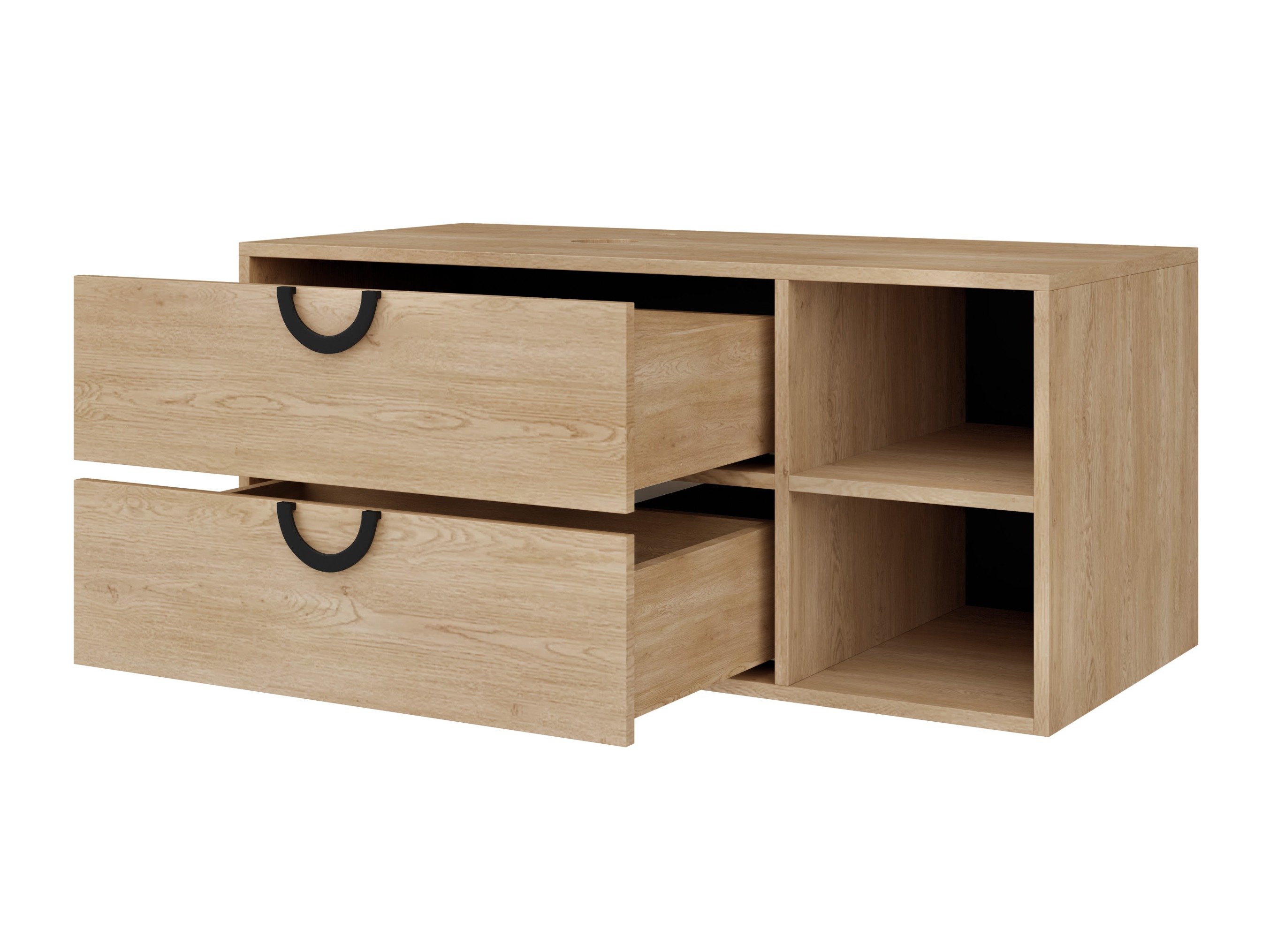 Viseći kupatilski element za lavabo Providence 193 (Crno)