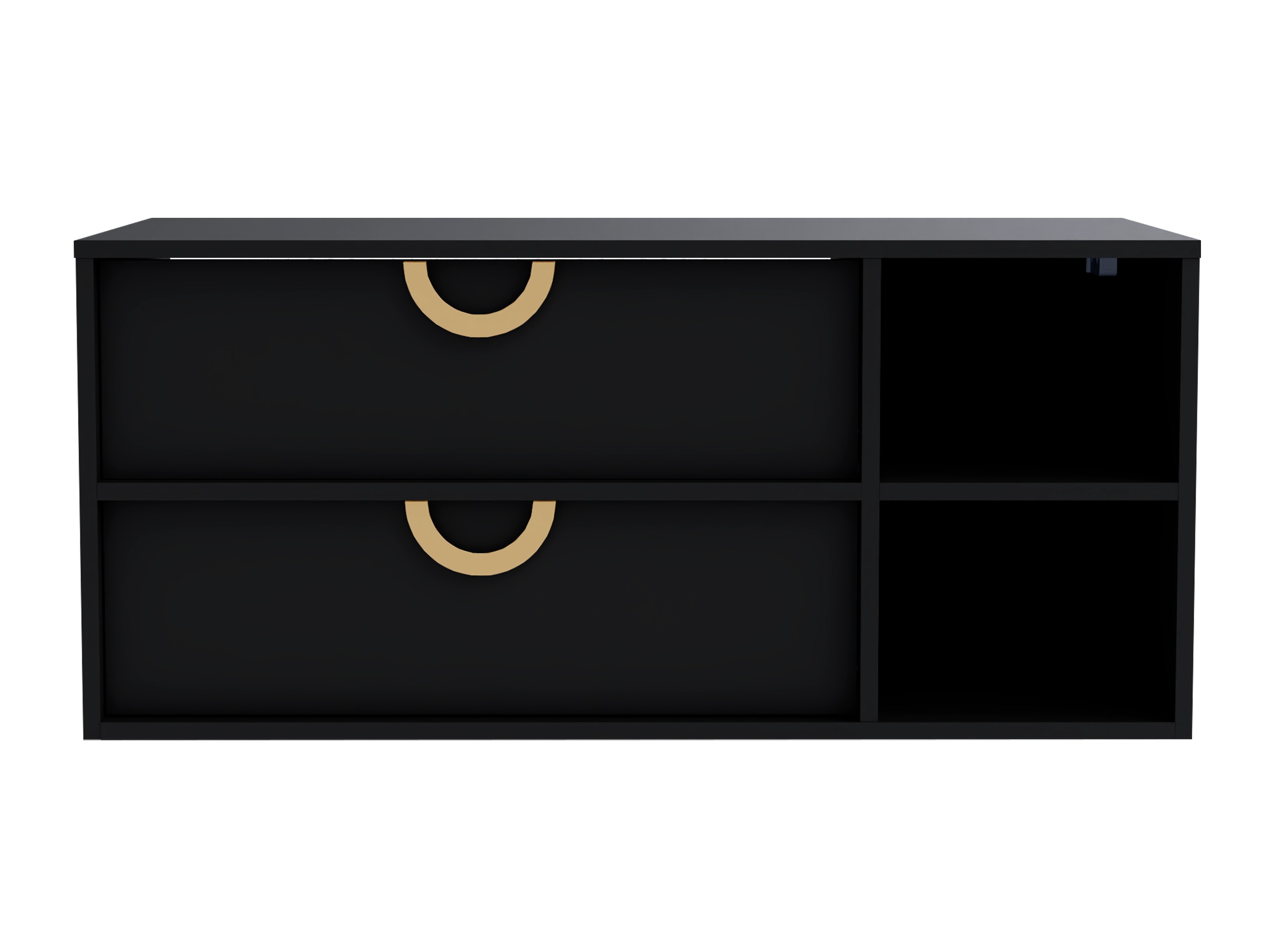 Viseći kupatilski element za lavabo Providence 193 (Crno)