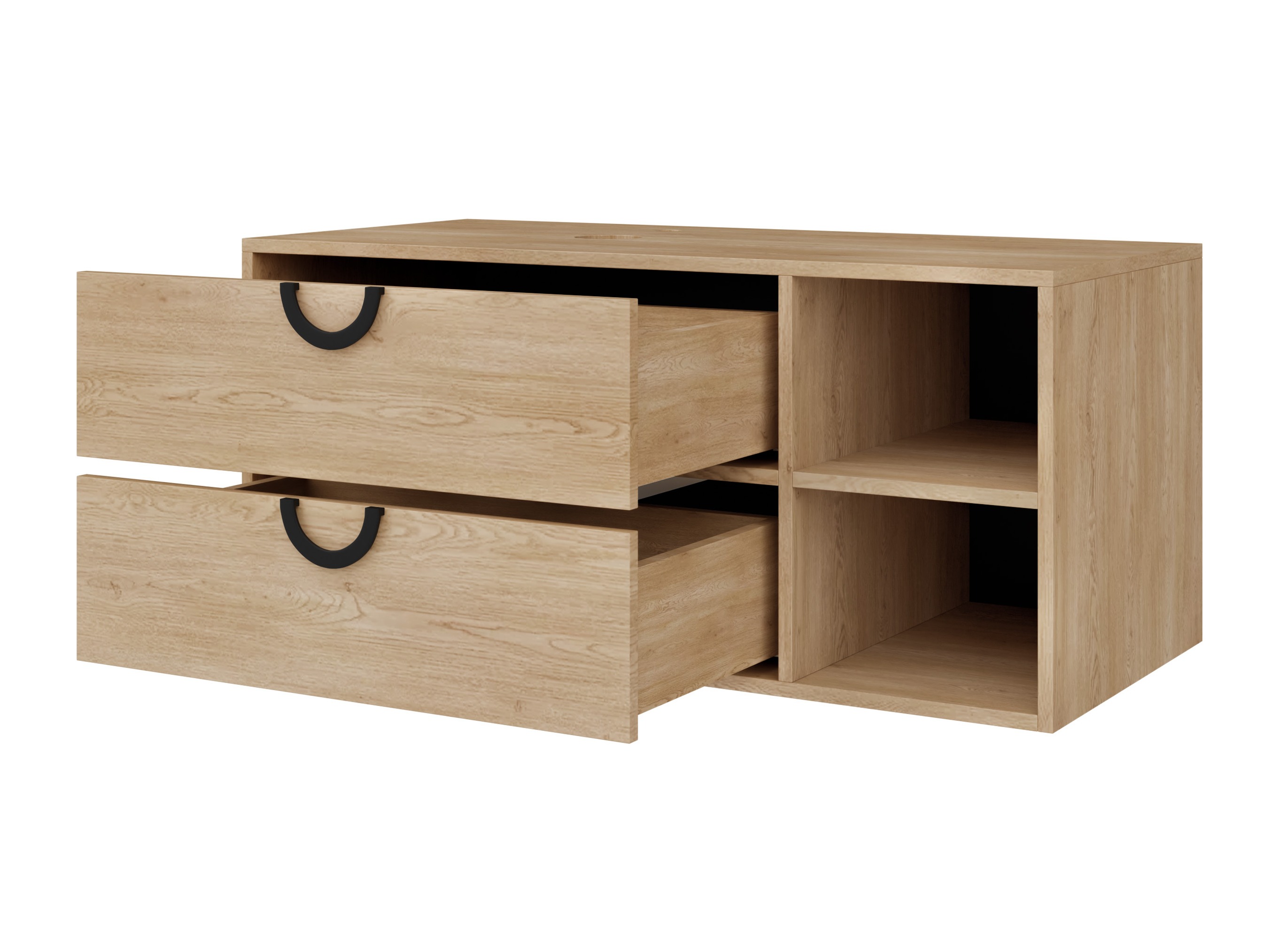 Viseći kupatilski element za lavabo Providence 193 (Hrast)