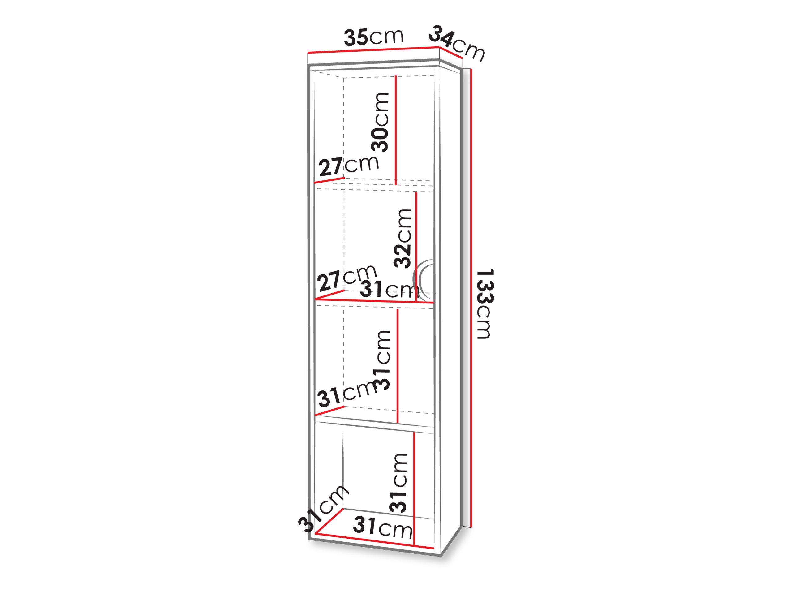 Zidni ormarić za kupatilo Providence 194 (Kašmir)