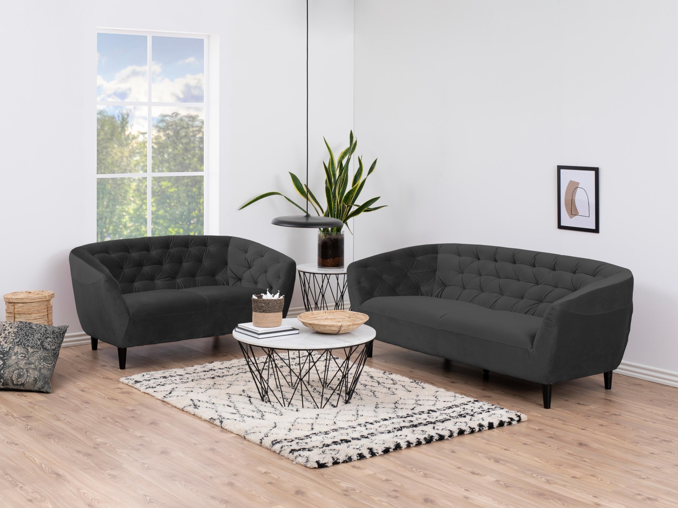 Česterfild sofa Norsica 260 (Tamnosiva)