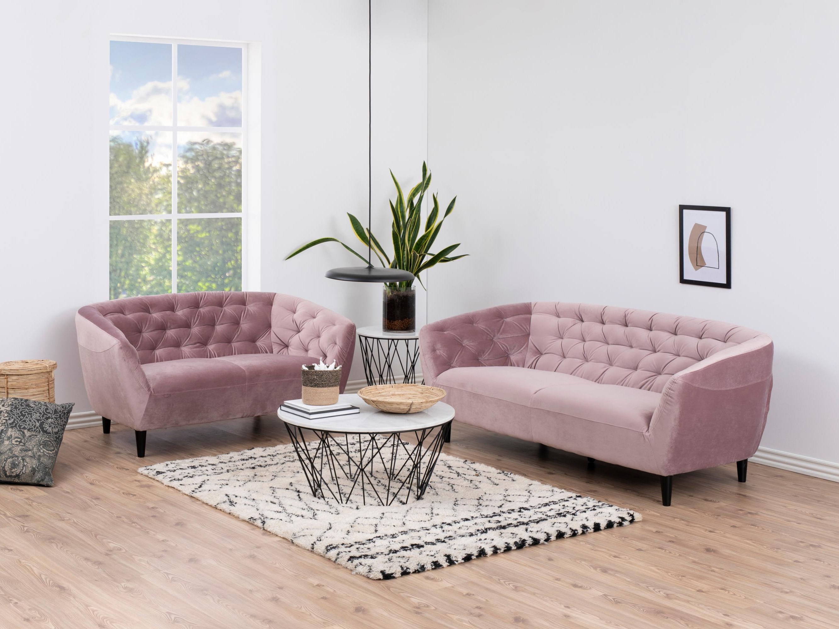 Česterfild sofa Norsica 232 (Prašnjavo ružičasta)