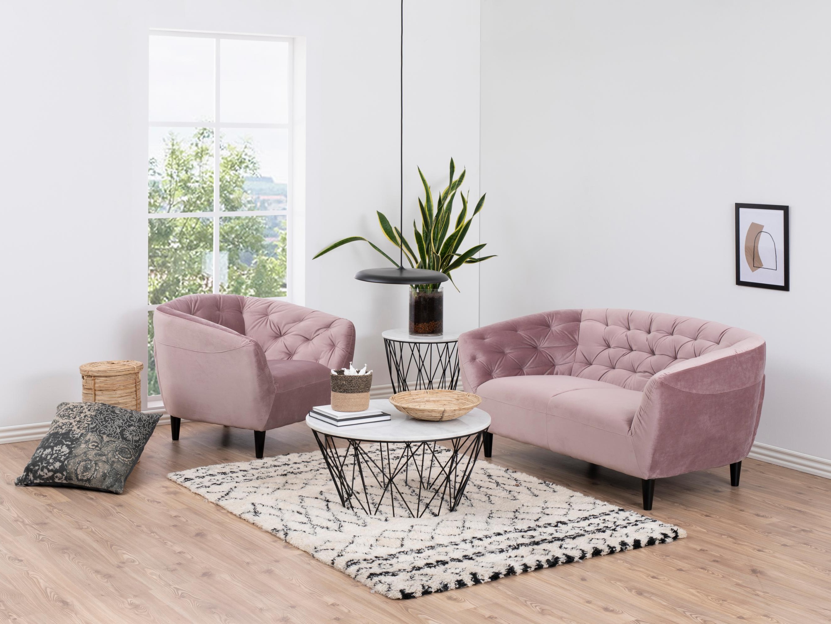 Česterfild sofa Norsica 260 (Prašnjavo ružičasta)
