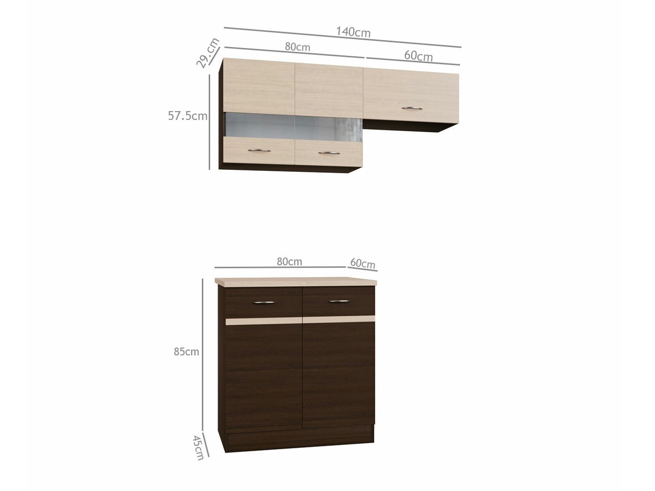 Modularni kuhinjski set Eli Dark 116