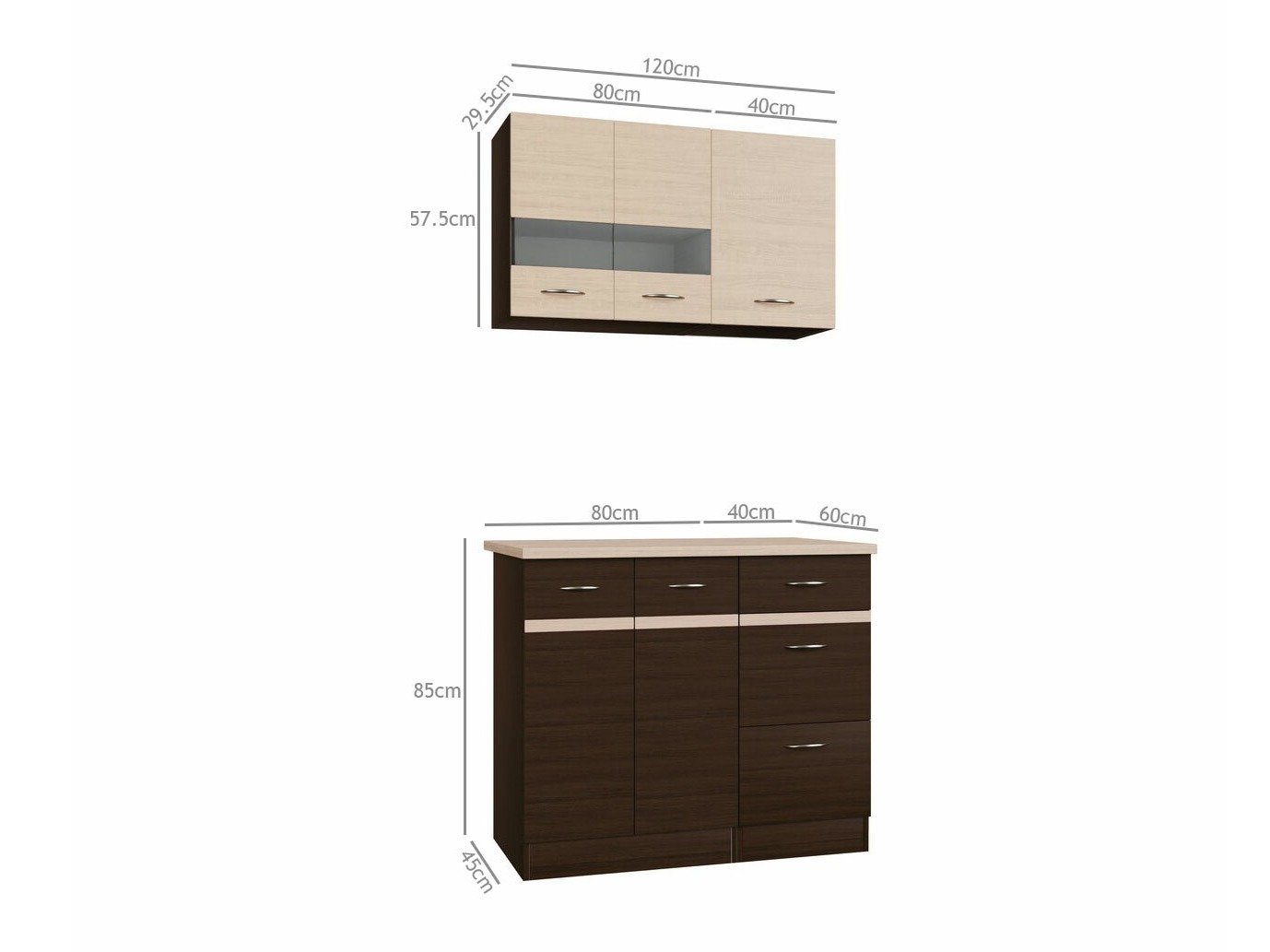 Modularni kuhinjski set Eli Dark 118