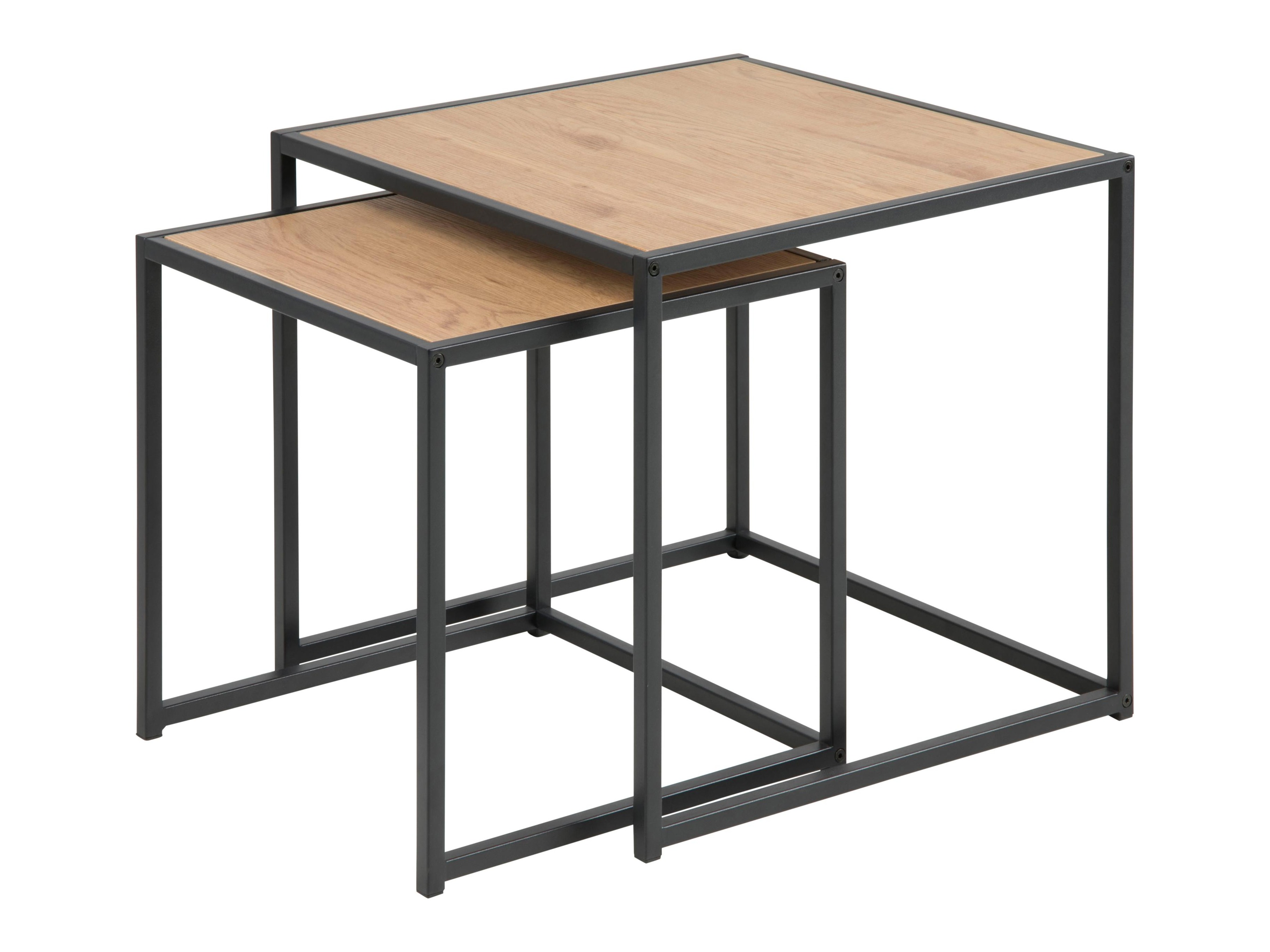 Set pomoćnih stočića Norsica 461 (Divlji hrast + Crno)