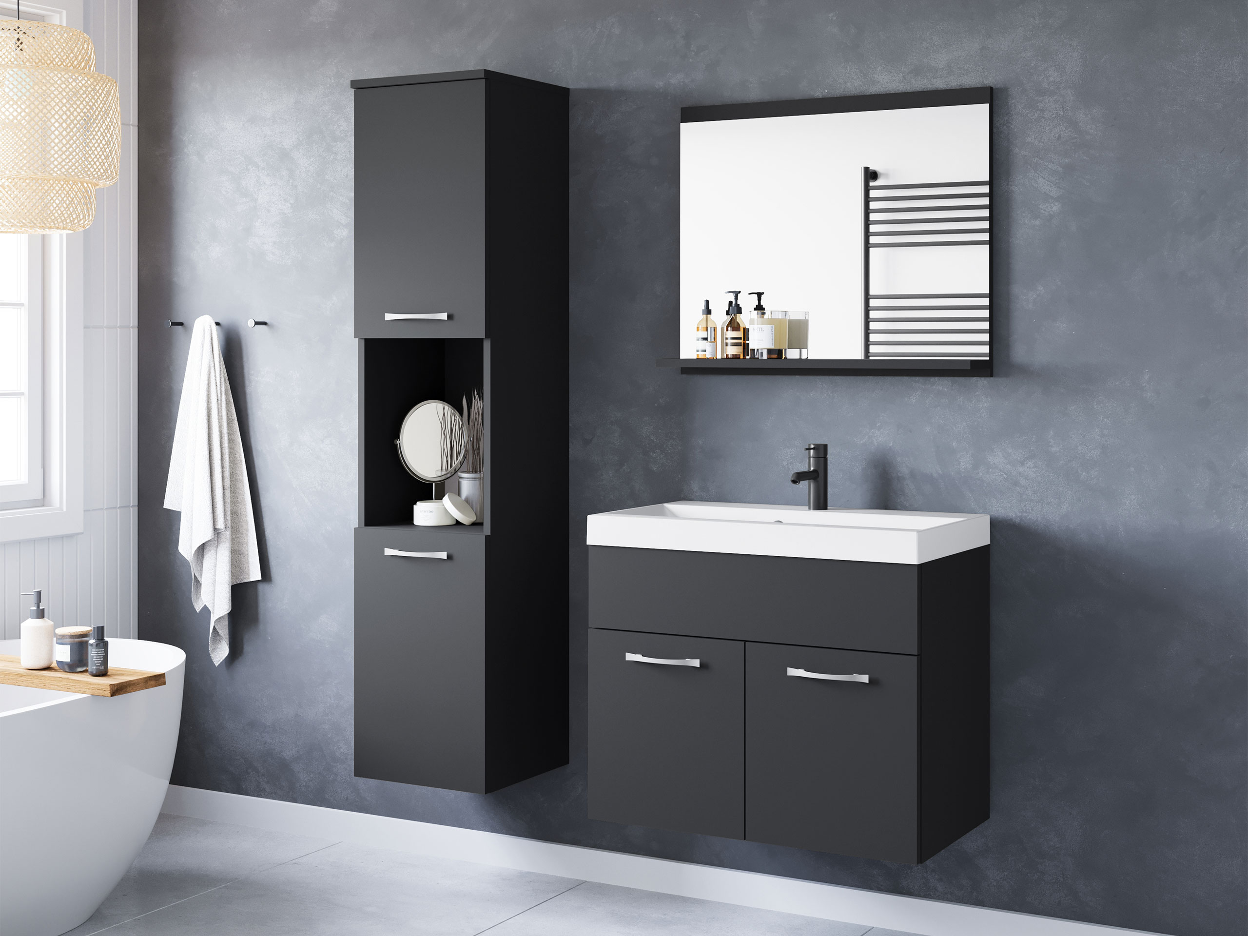 Set za kupatilo Sarasota 122 (Graphite)