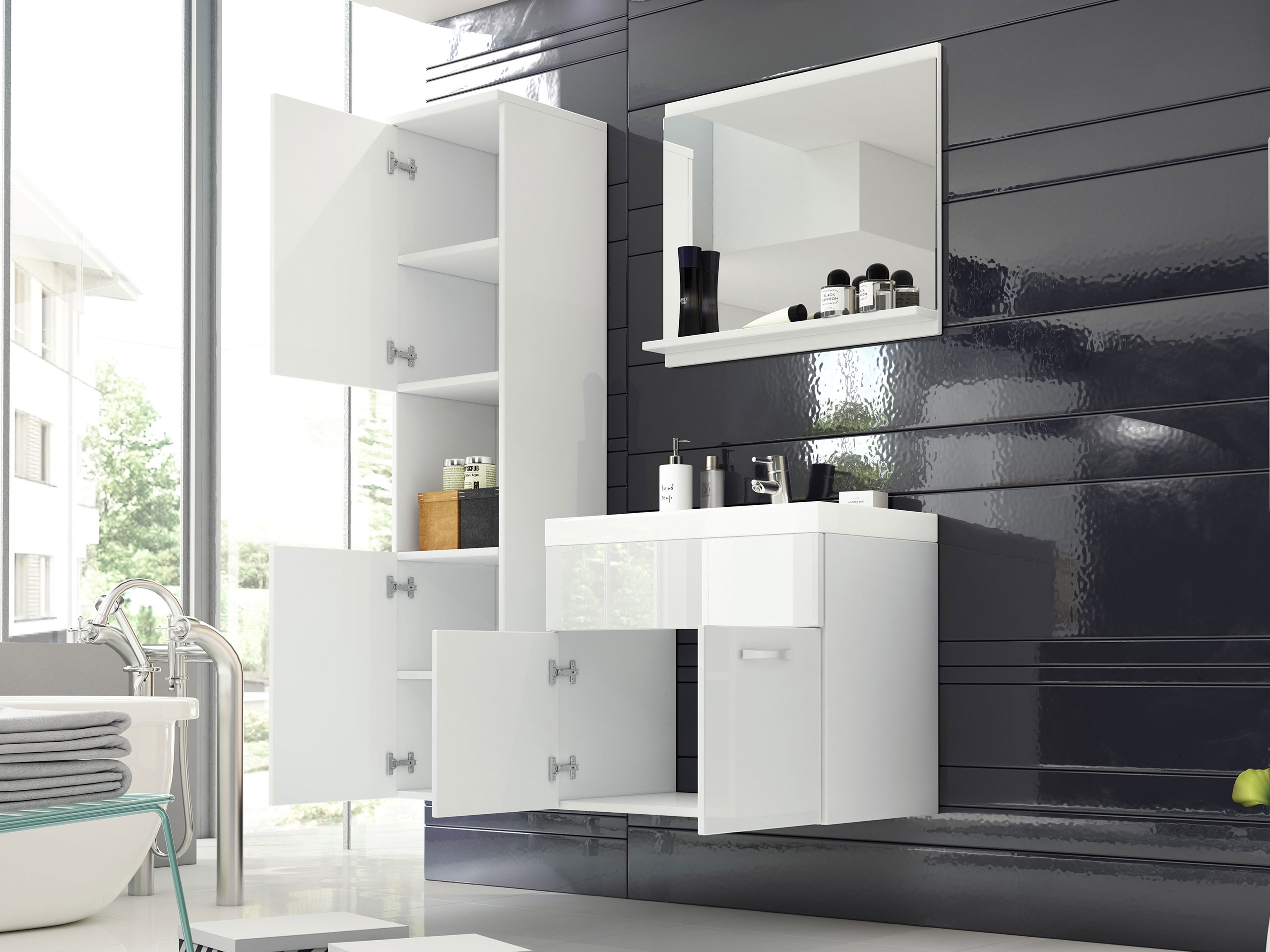 Set za kupatilo Sarasota 122 (Graphite)