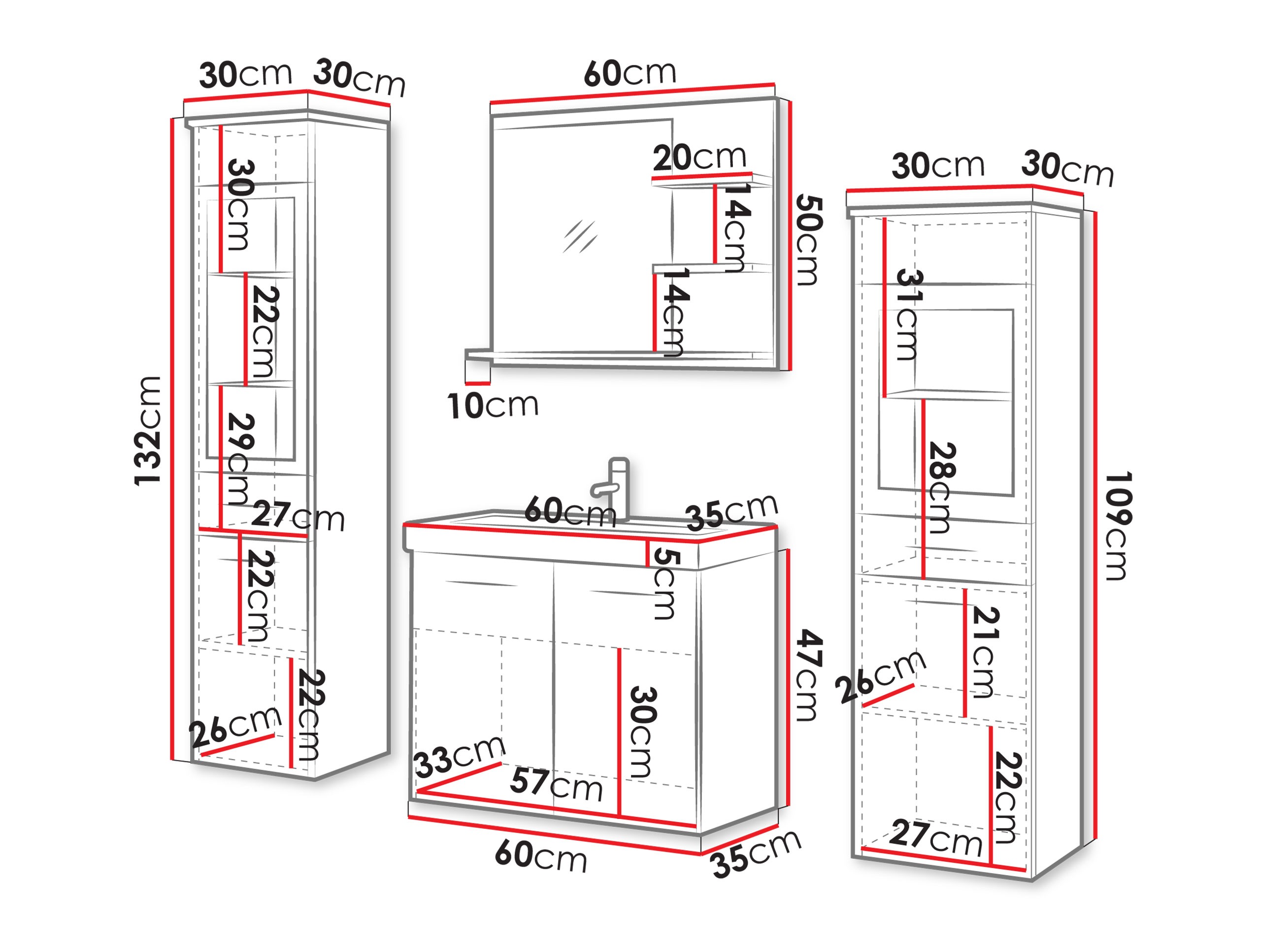 Set za kupatilo Sarasota 141 (Прашњаво зелена)