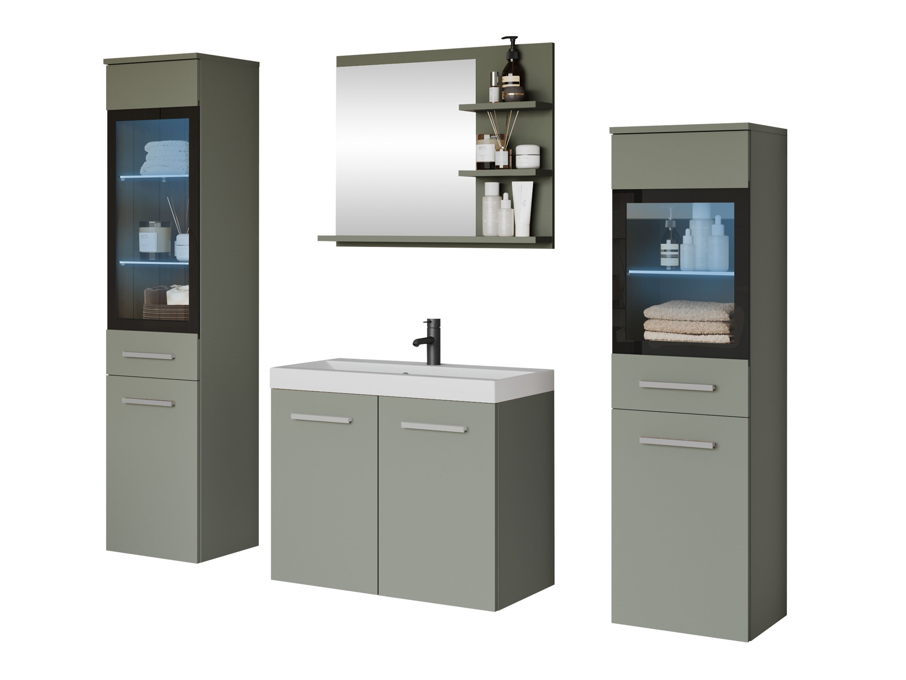 Set za kupatilo Sarasota 141 (Прашњаво зелена)