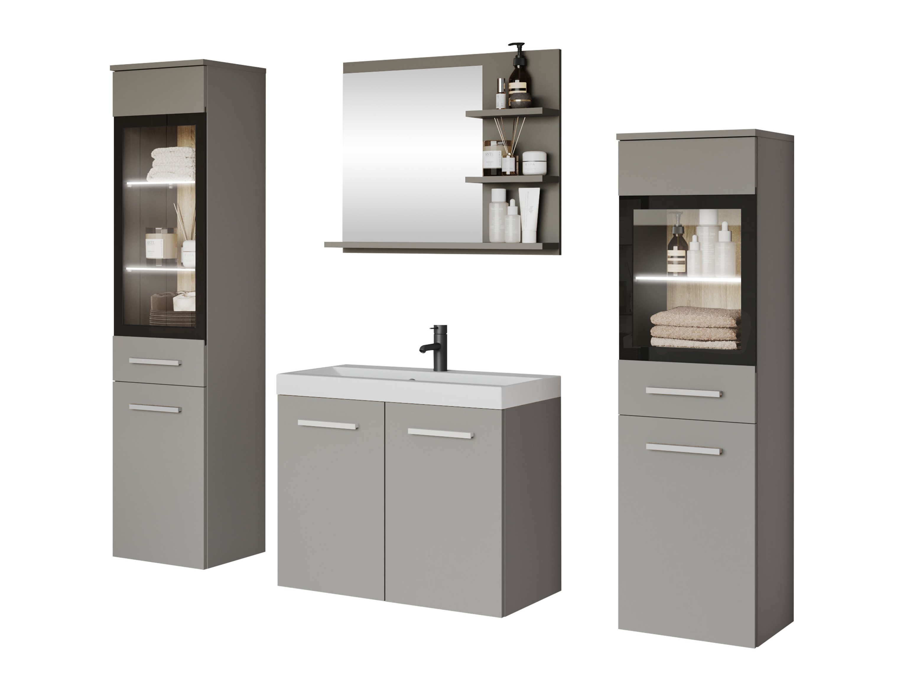 Set za kupatilo Sarasota 141 (Sivo)