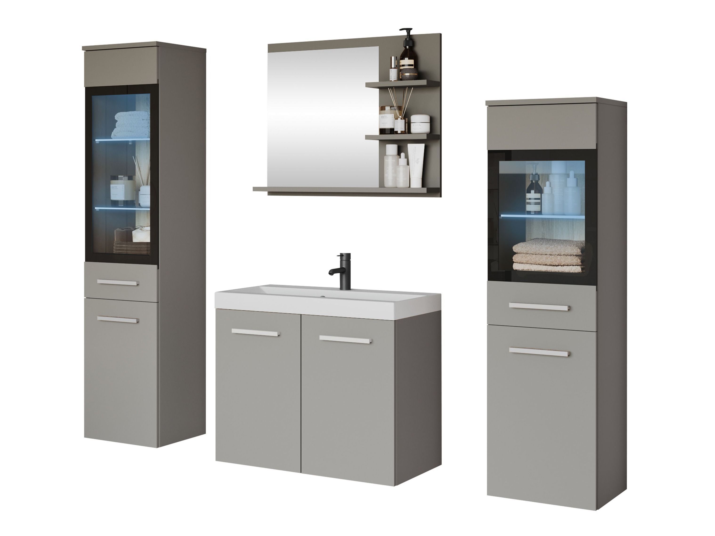 Set za kupatilo Sarasota 141 (Sivo)