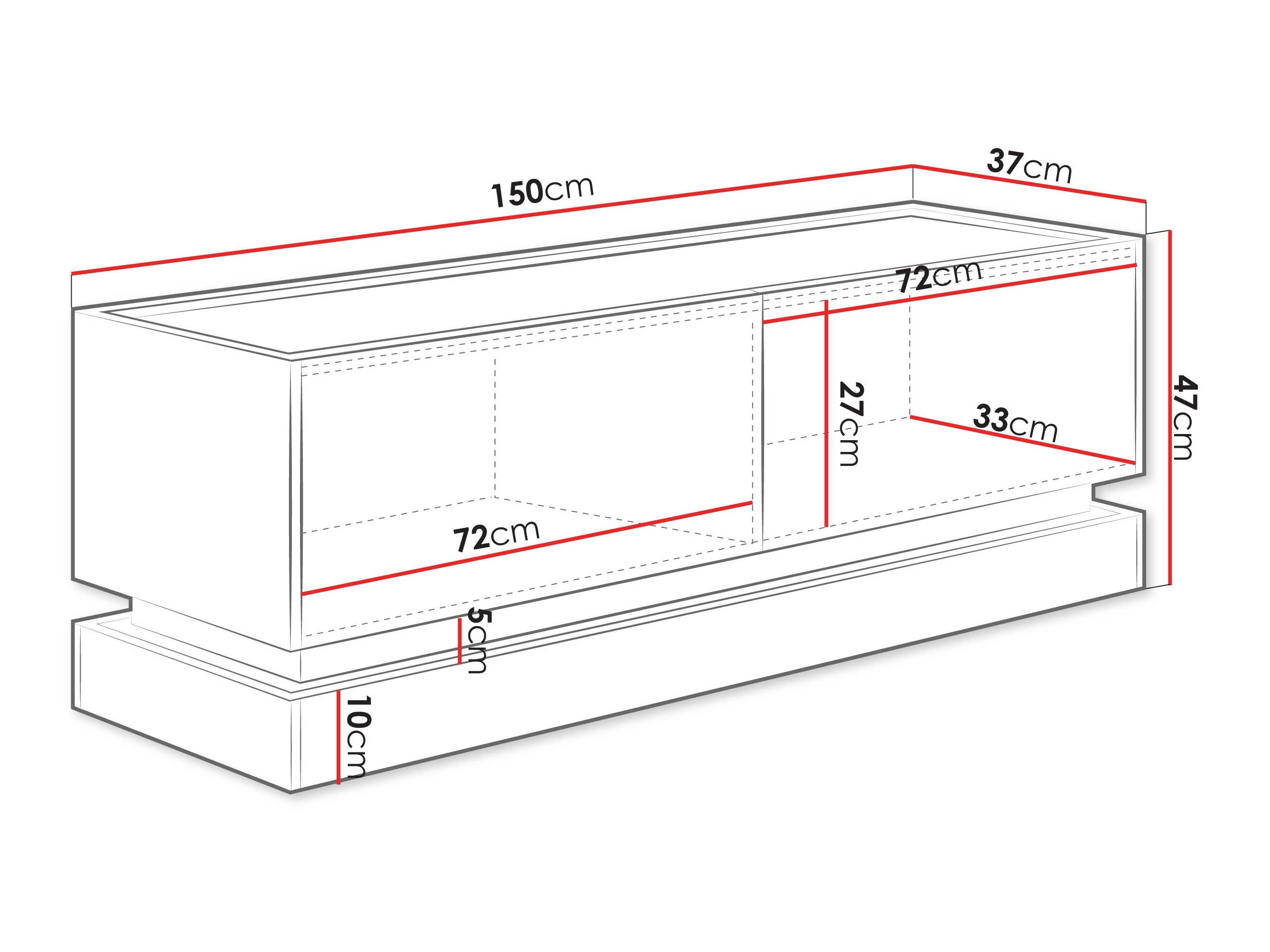 TV sto Comfivo Dalvenu 105 (Svetlobraon + Hrast)