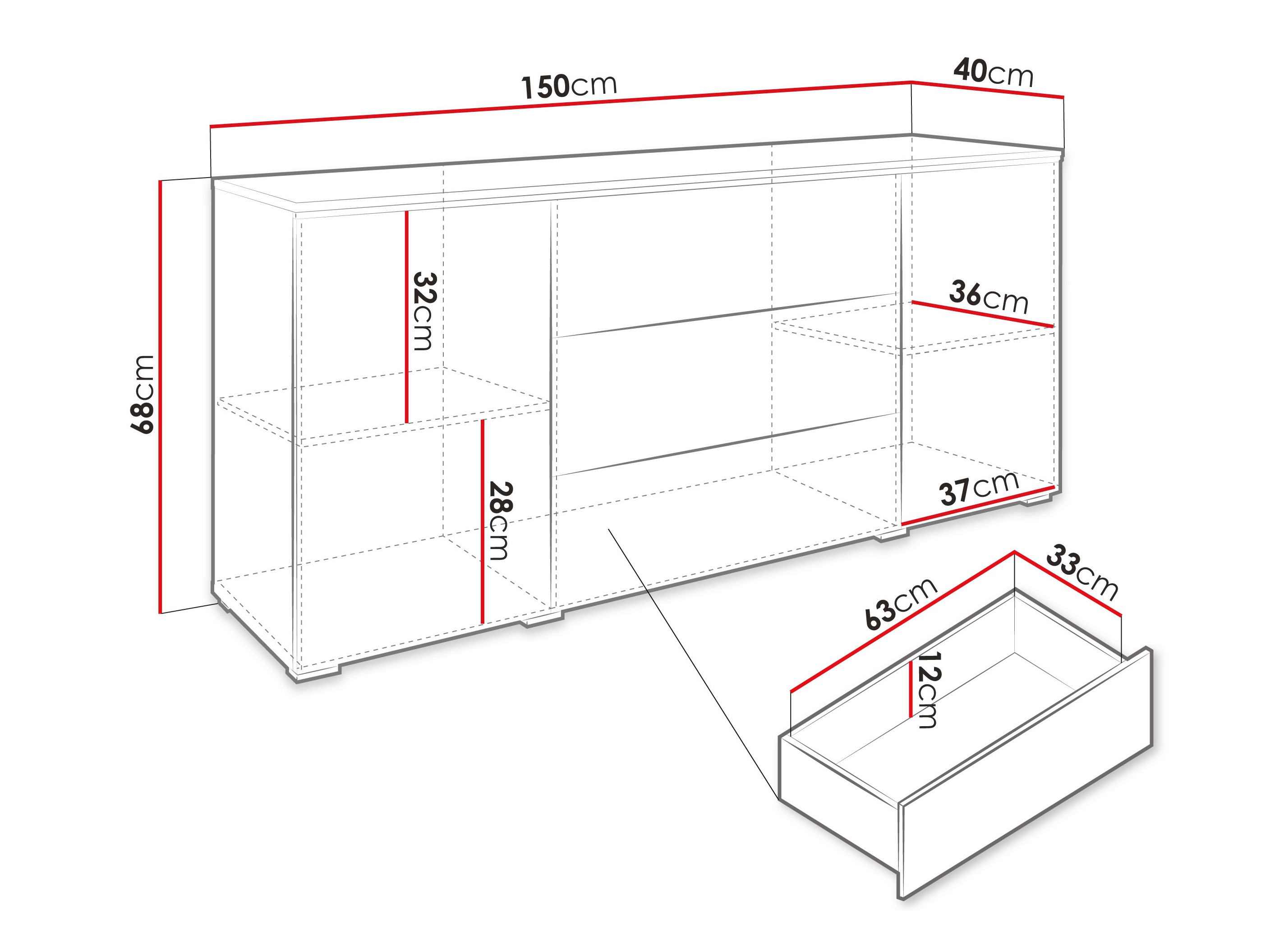 Komoda Sarasota 142 (Kašmir)