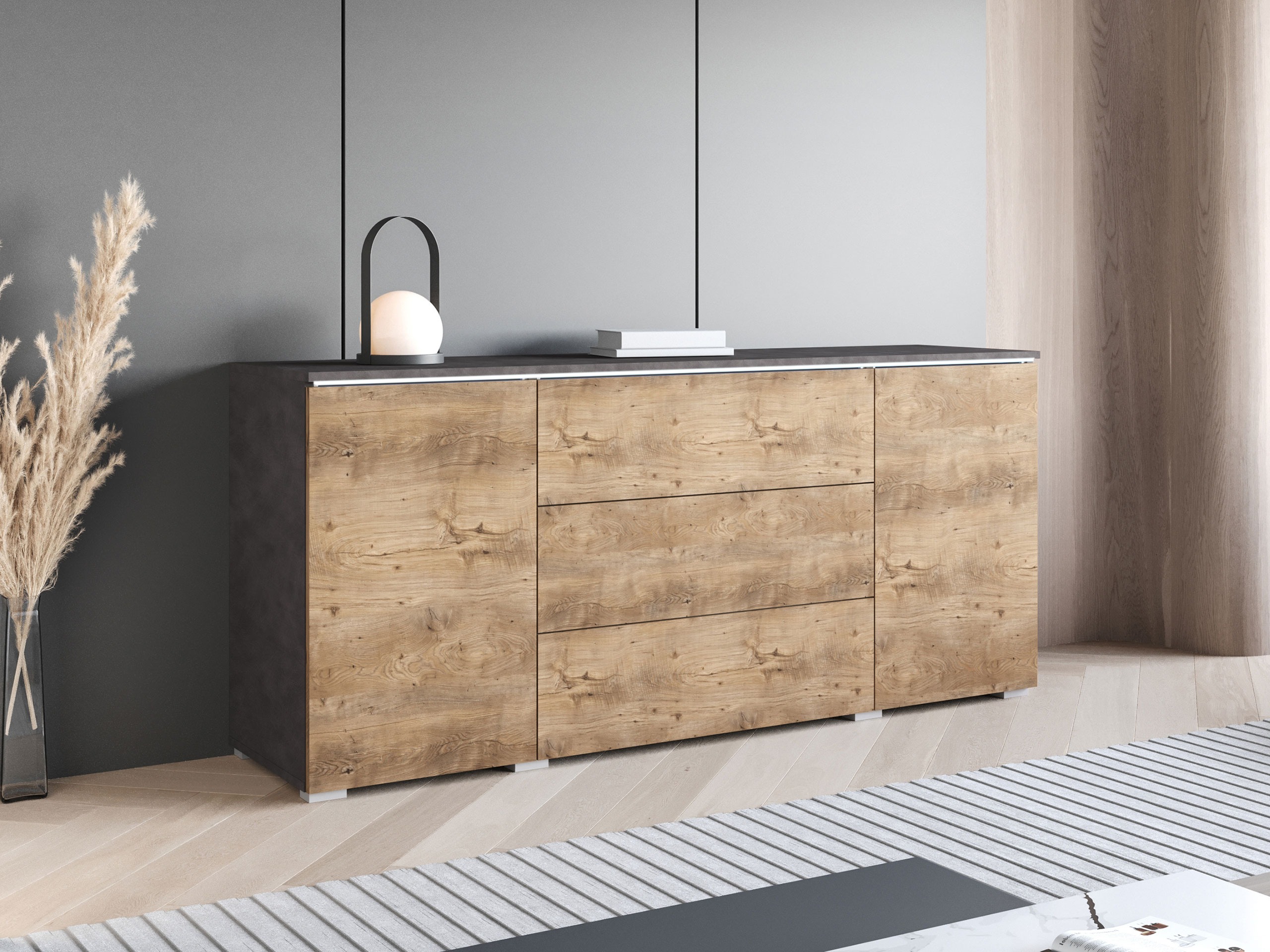 Komoda Sarasota 142 (Matera siva + Kesten)