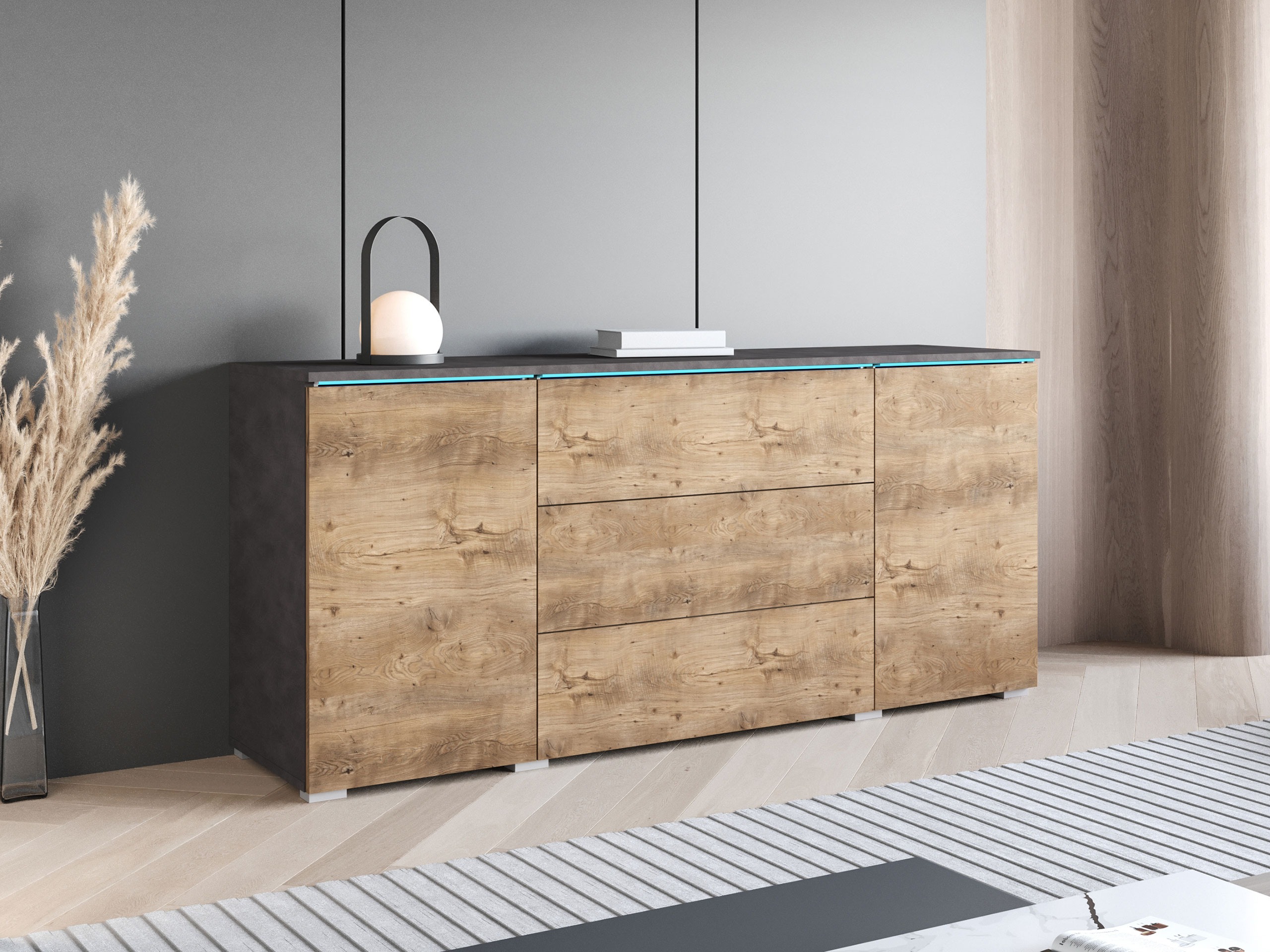 Komoda Sarasota 142 (Matera siva + Kesten)