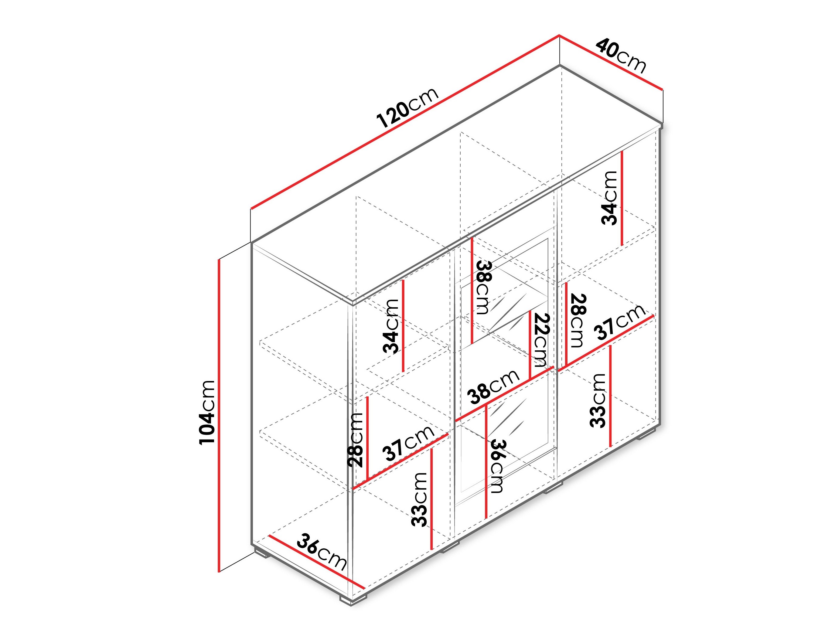 Ormarić Sarasota 186 (Kašmir)
