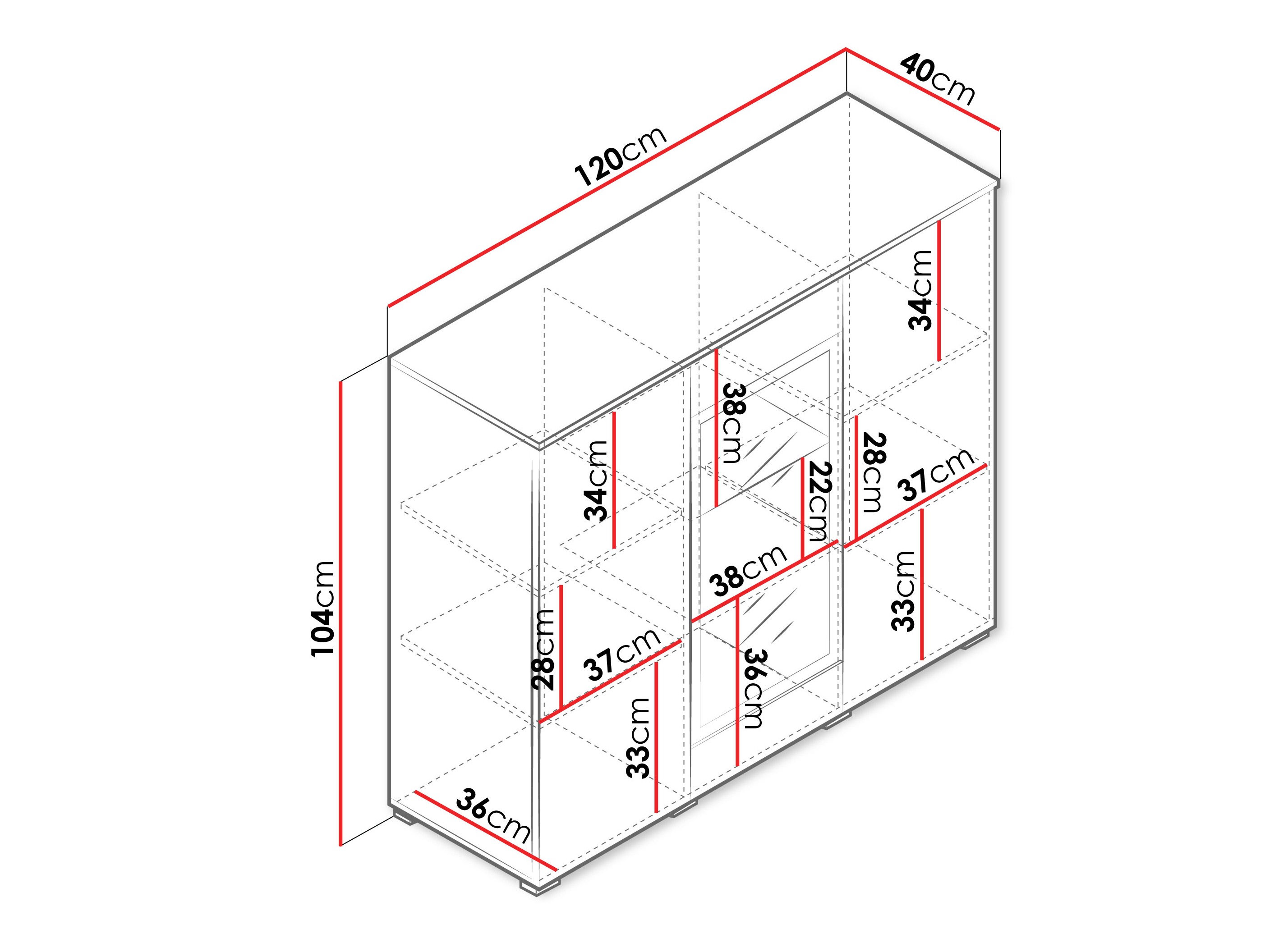 Ormarić Sarasota 186 (Kašmir)