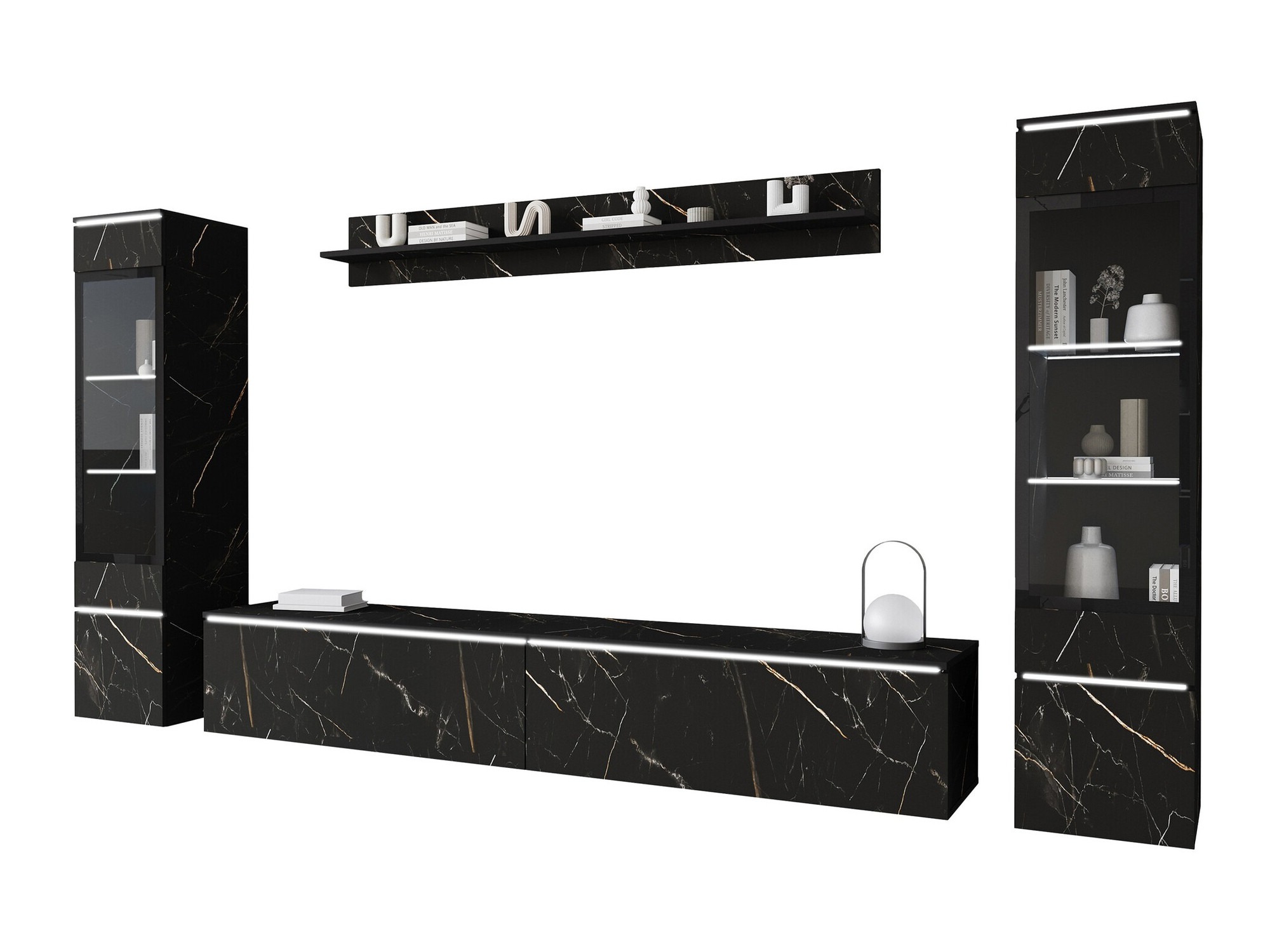 Set za dnevnu sobu Sarasota 126 (Crni mermer)