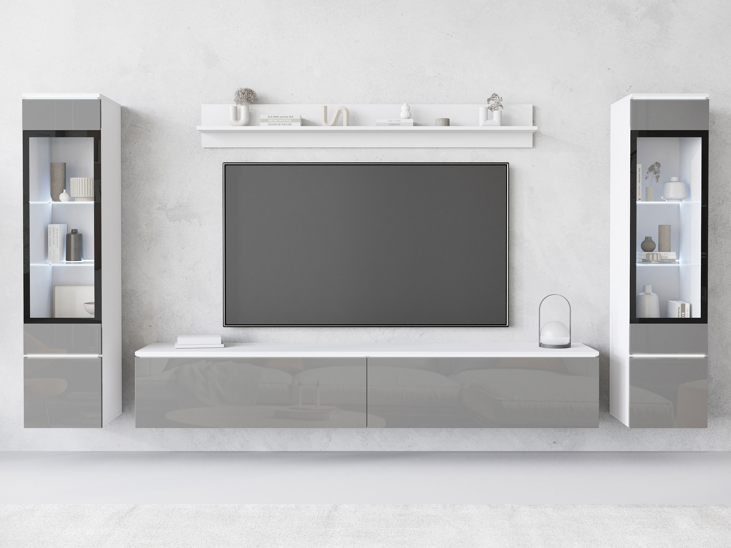 Set za dnevnu sobu Sarasota 126 (Glossy gray)