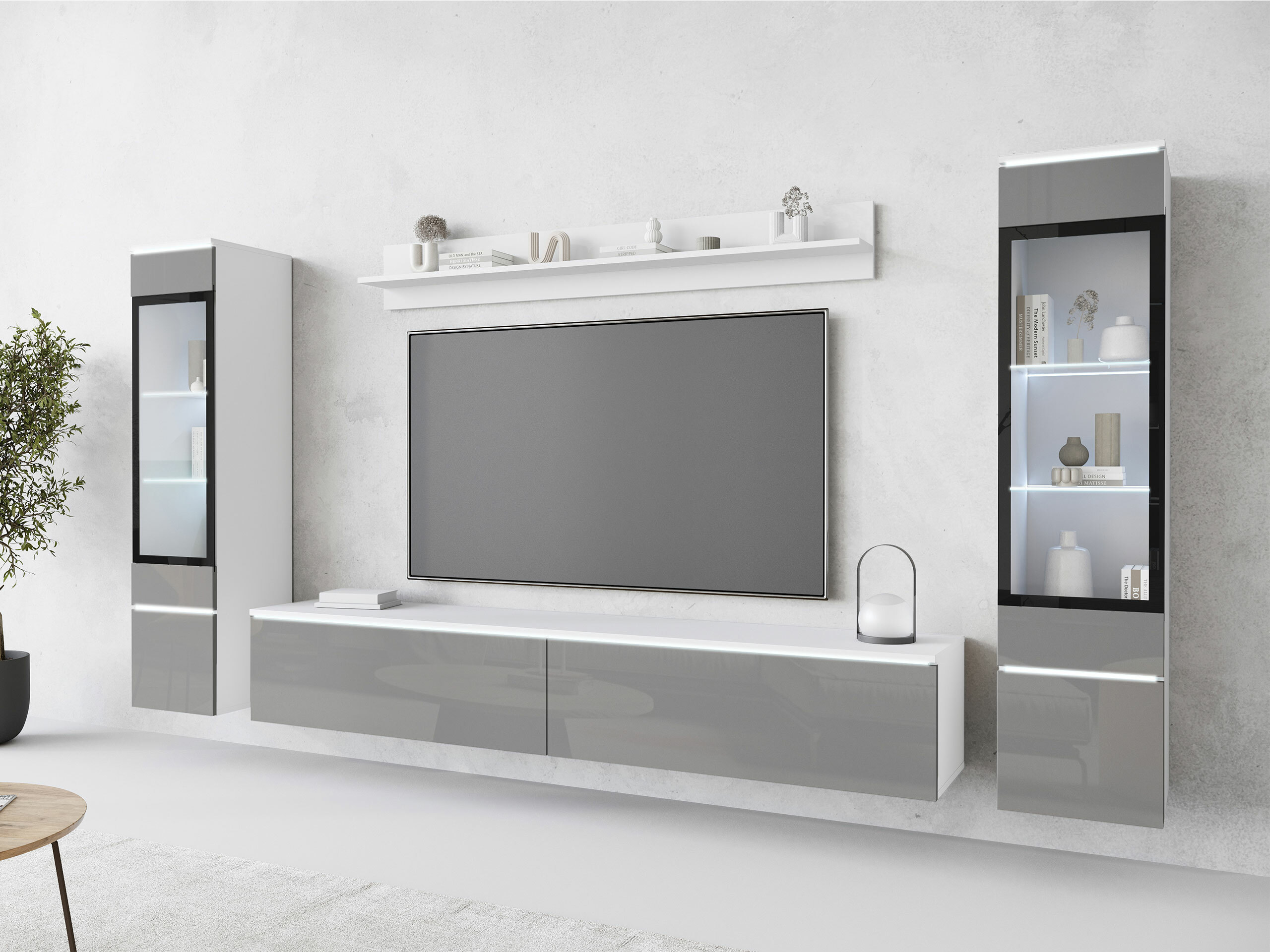 Set za dnevnu sobu Sarasota 126 (Glossy gray)