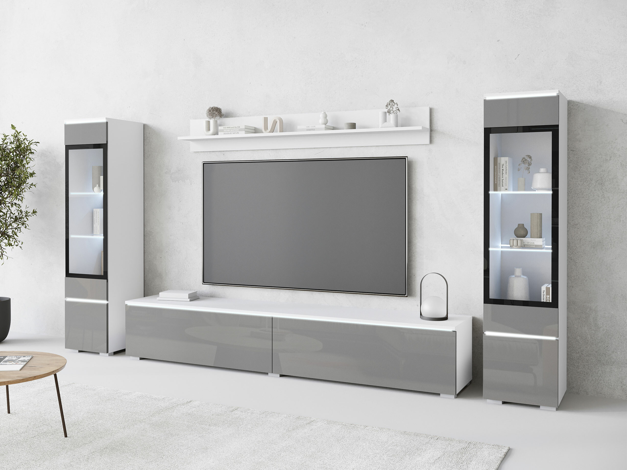 Set za dnevnu sobu Sarasota 126 (Glossy gray)