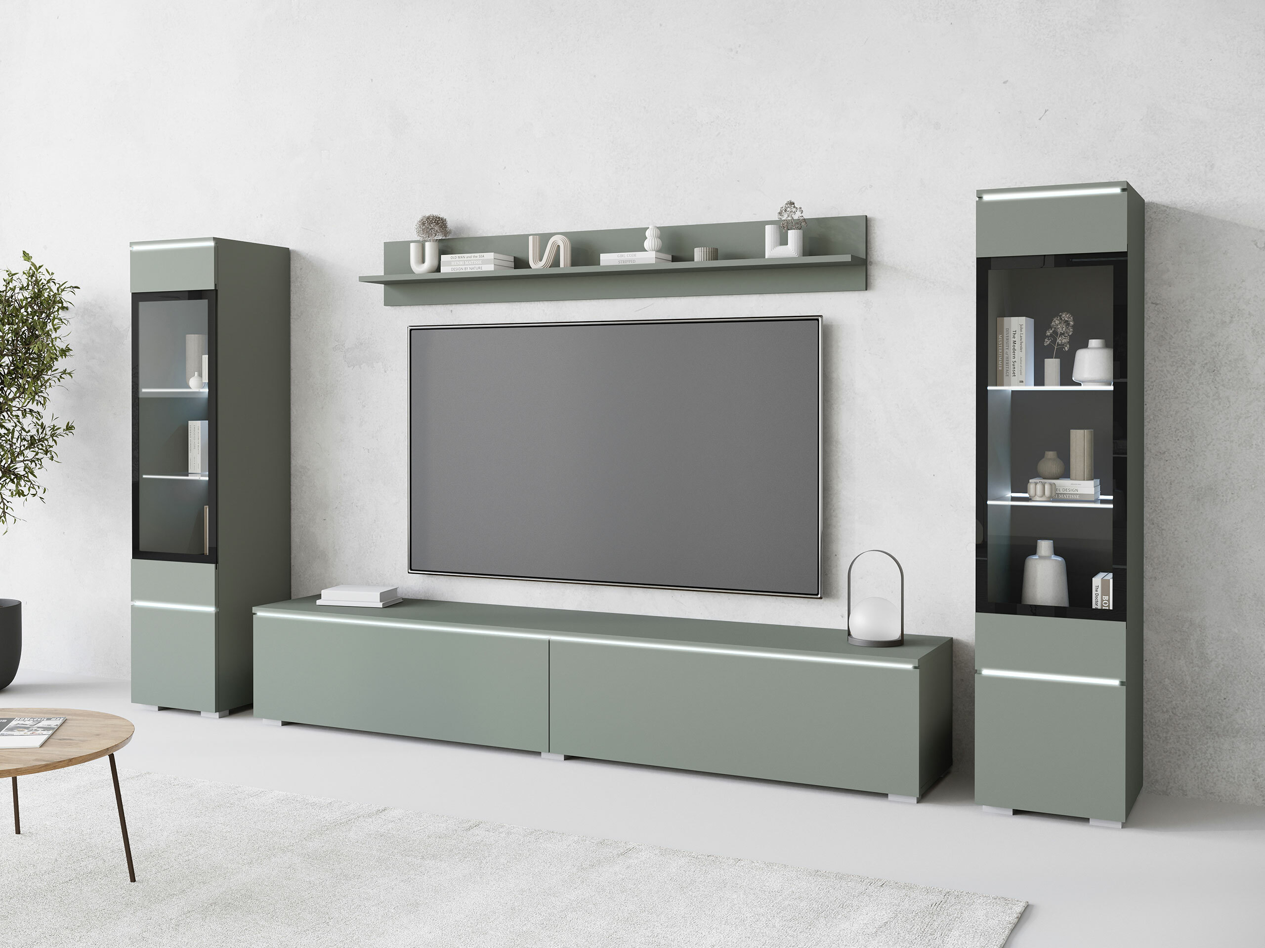 Set za dnevnu sobu Sarasota 126 (Прашњаво зелена)