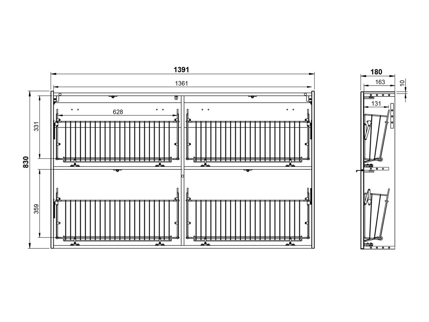 Set za hodnik Cirsale 109 (Prašnjavo ružičasta + Navarra hrast)