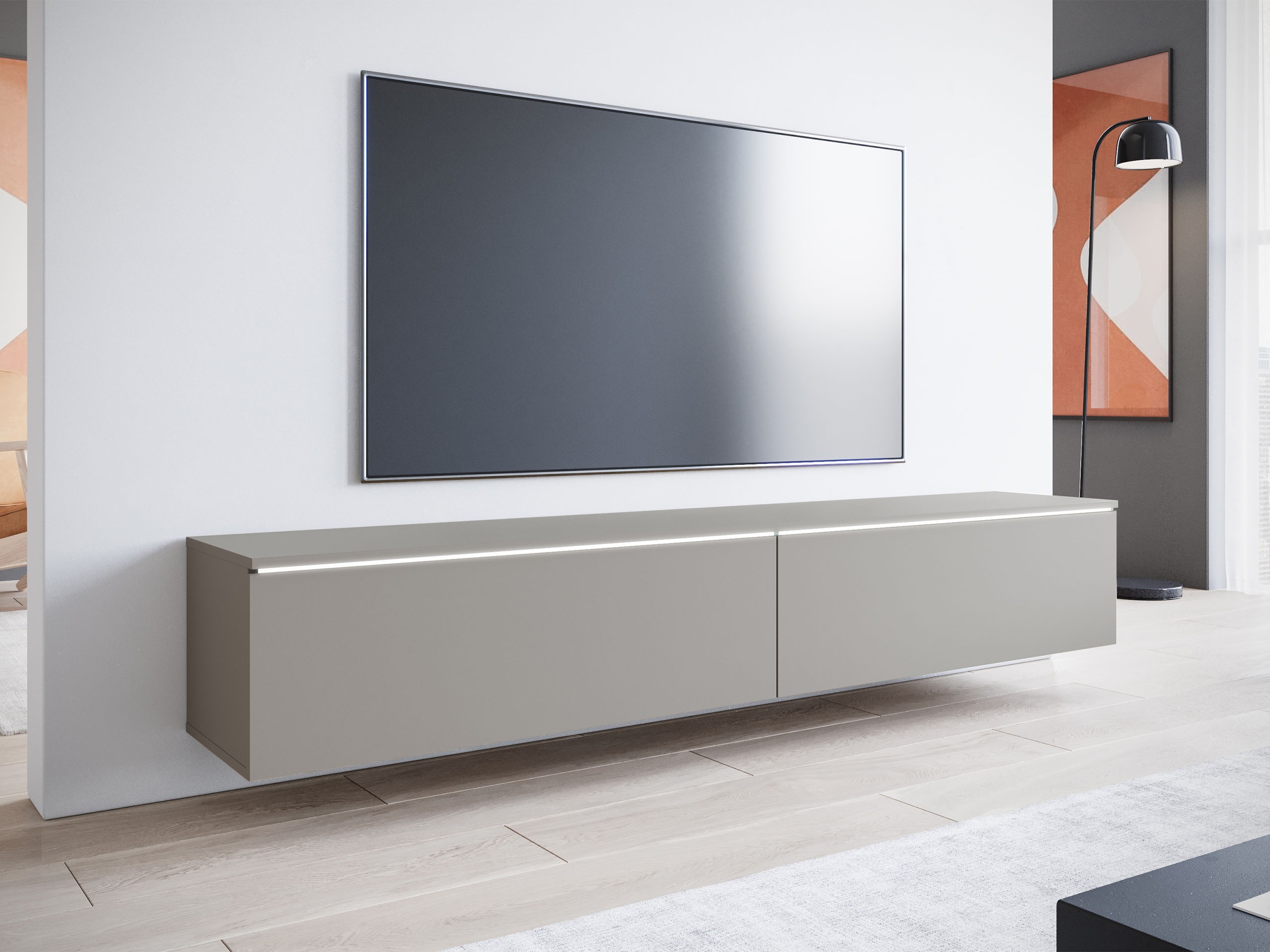 TV komoda Scientia I (Sivo)