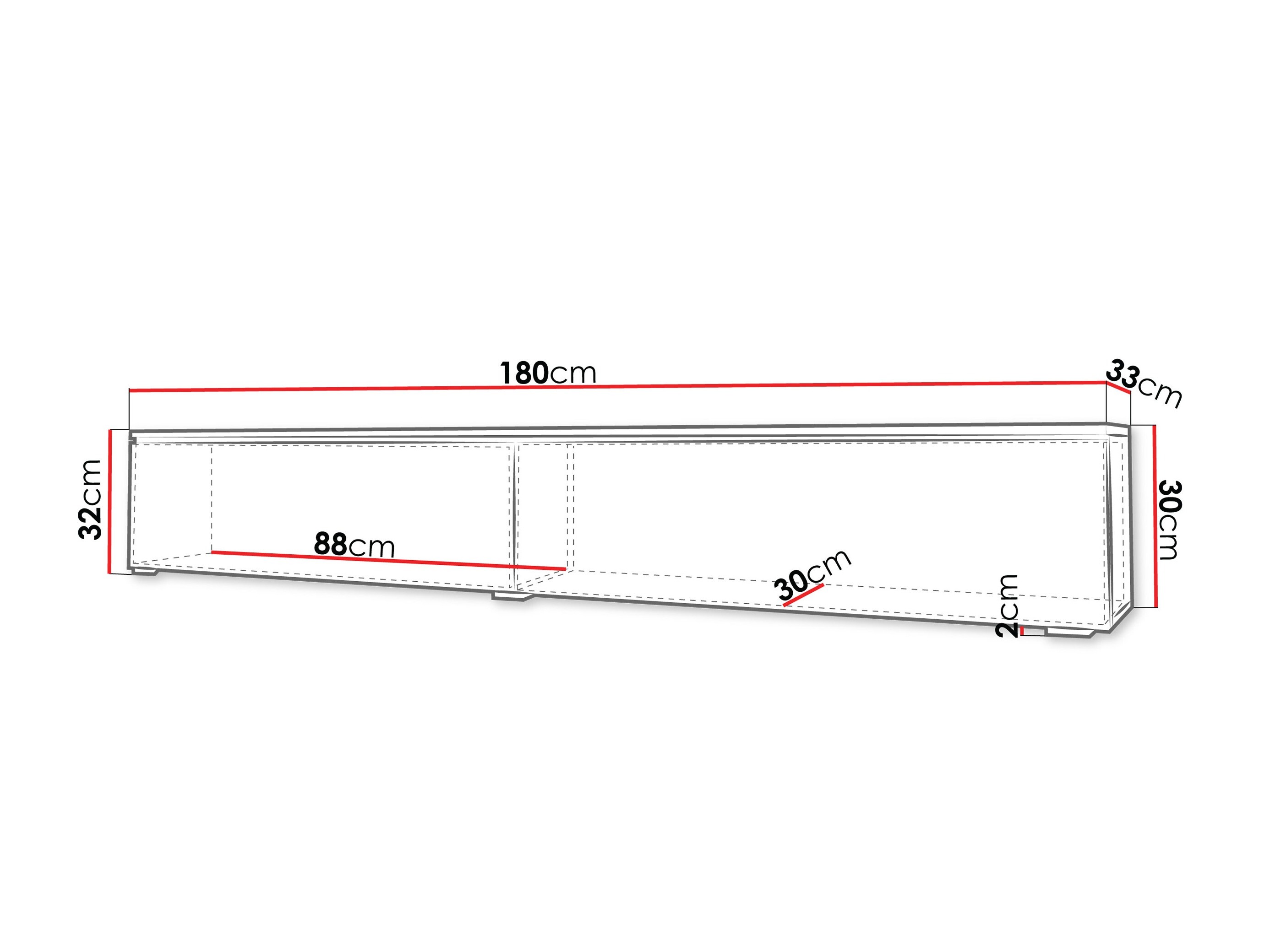 TV sto Sarasota 121 (Прашњаво зелена)
