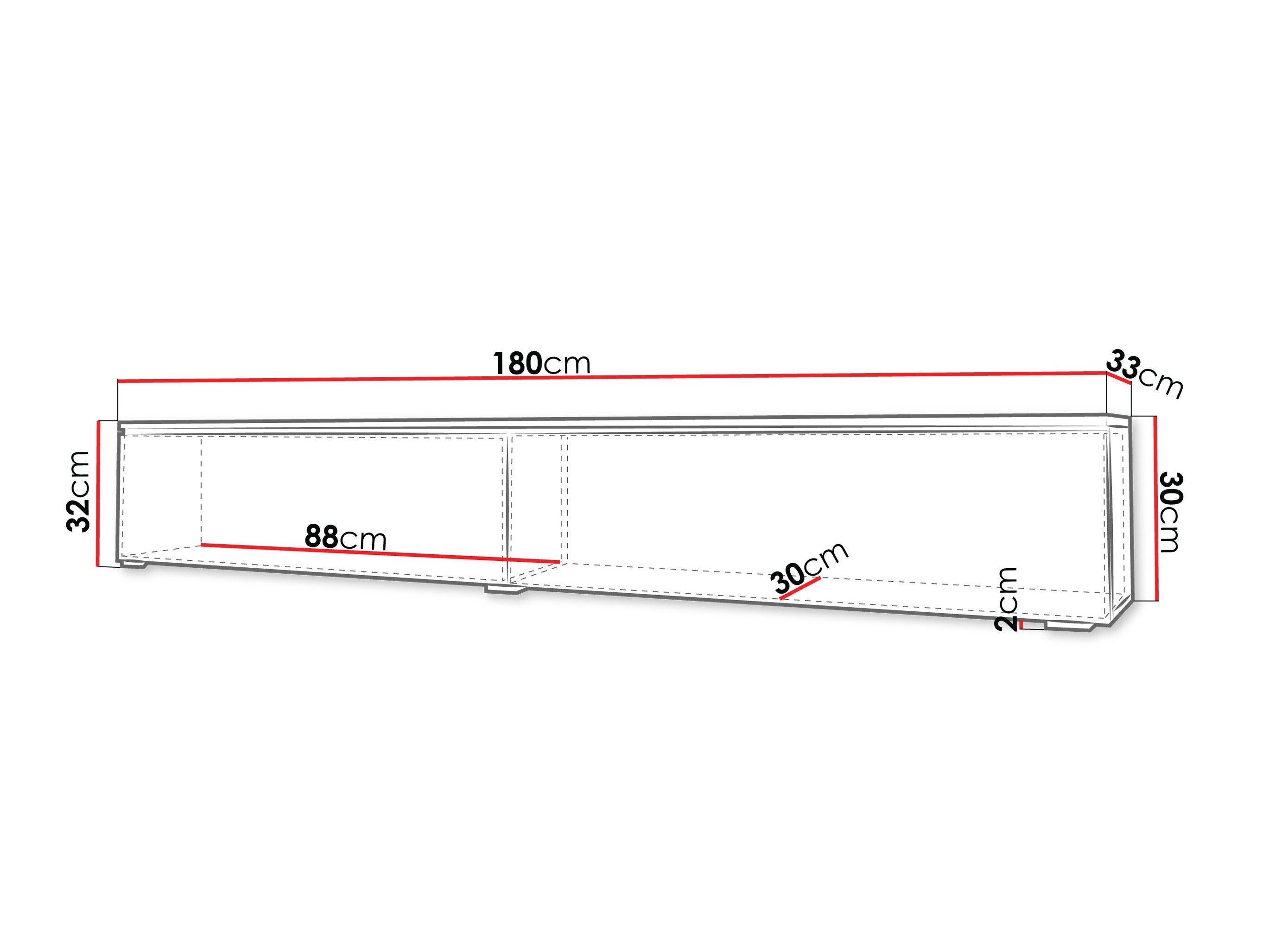 TV sto Sarasota 121 (Прашњаво зелена)