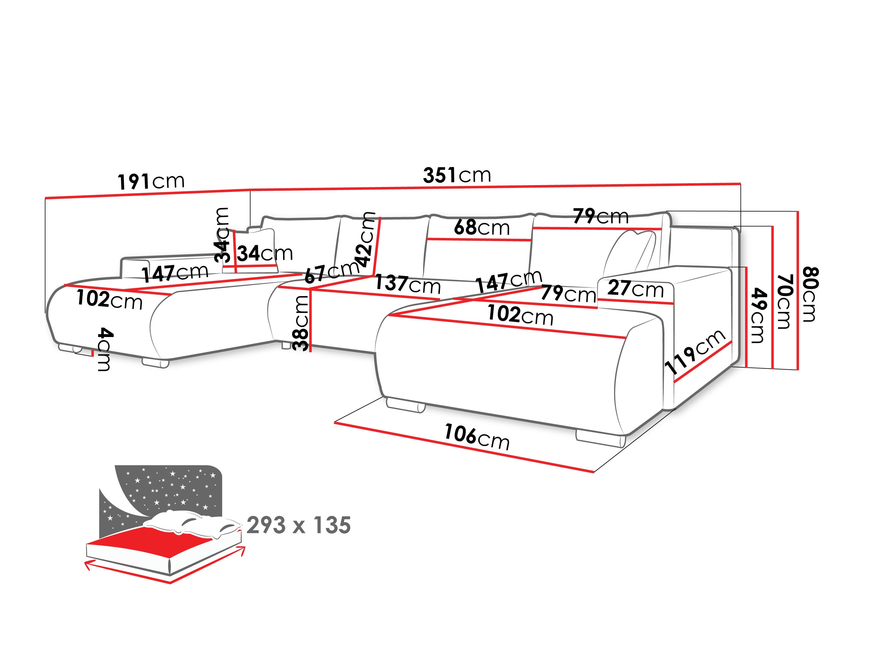 Ugaona sofa Comfivo 483 (Flow 06)