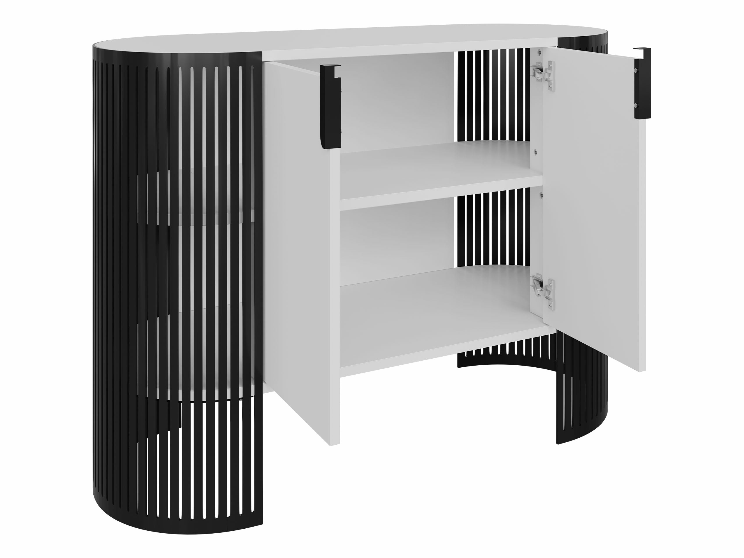 Ormarić Sordore 129 (Crno + Beli mermer)