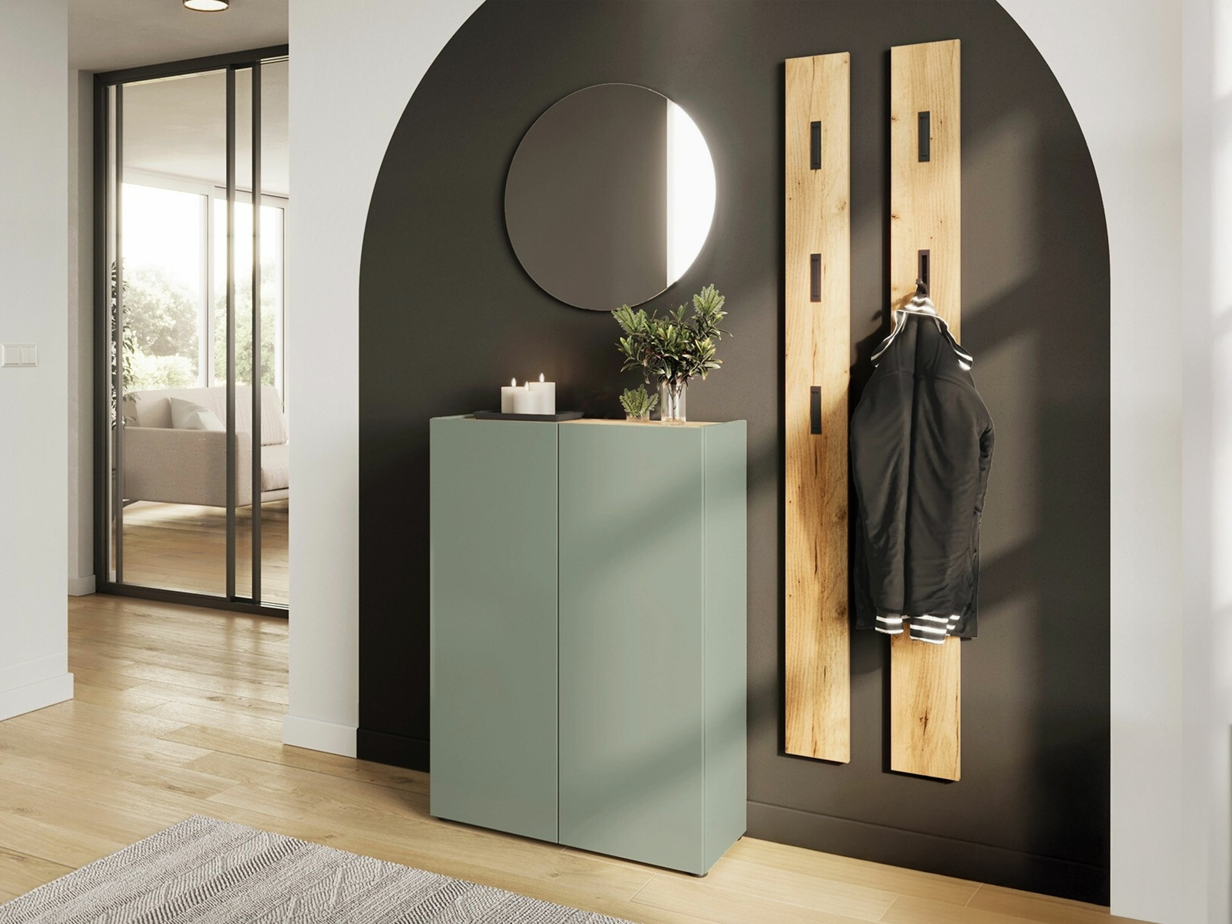 Set za hodnik Lircamu 101 (Prašnjavo zelena)