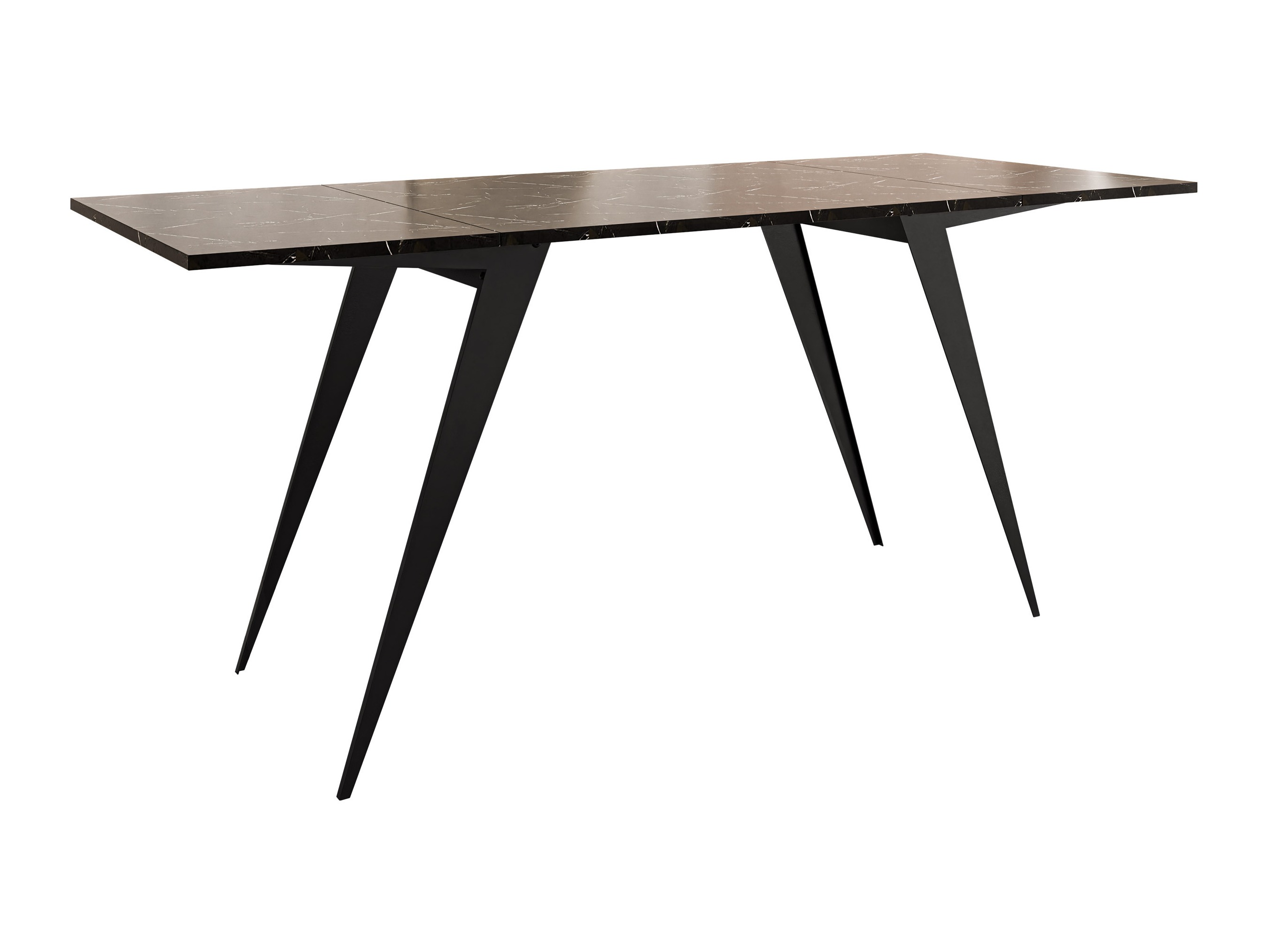 Modularni stočić za kafu Oswego 150 (Crni mermer + Crno)