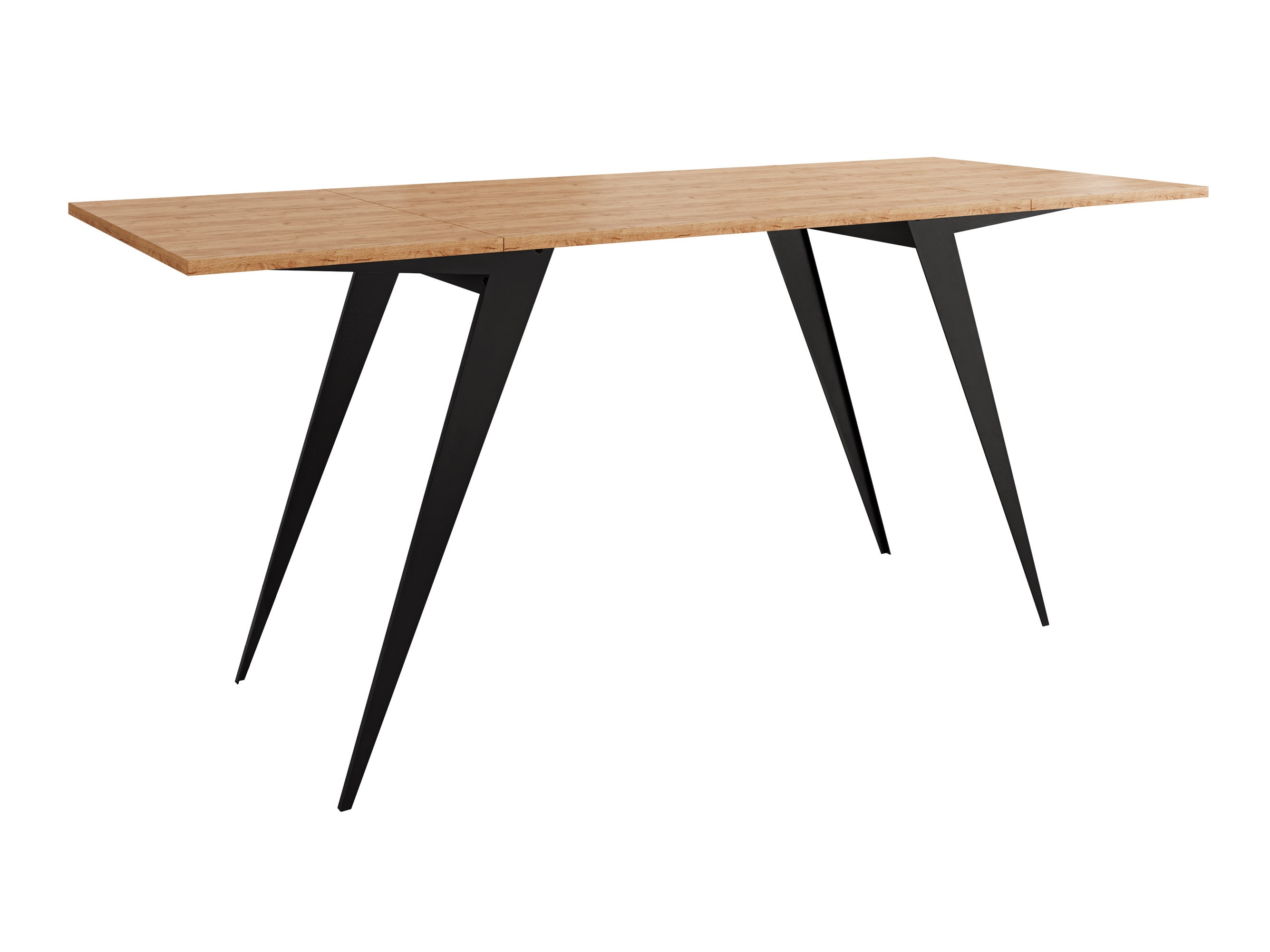 Modularni stočić za kafu Oswego 150 (Zanatski zlatni hrast + Crno)